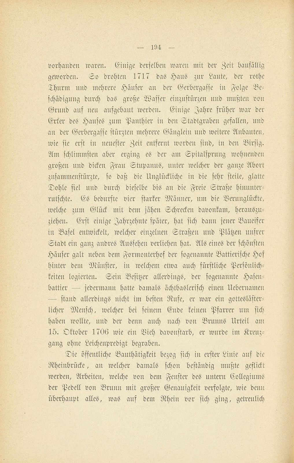 Mitteilungen aus einer Basler Chronik des beginnenden XVIII. Jahrhunderts [Sam. v. Brunn] – Seite 30