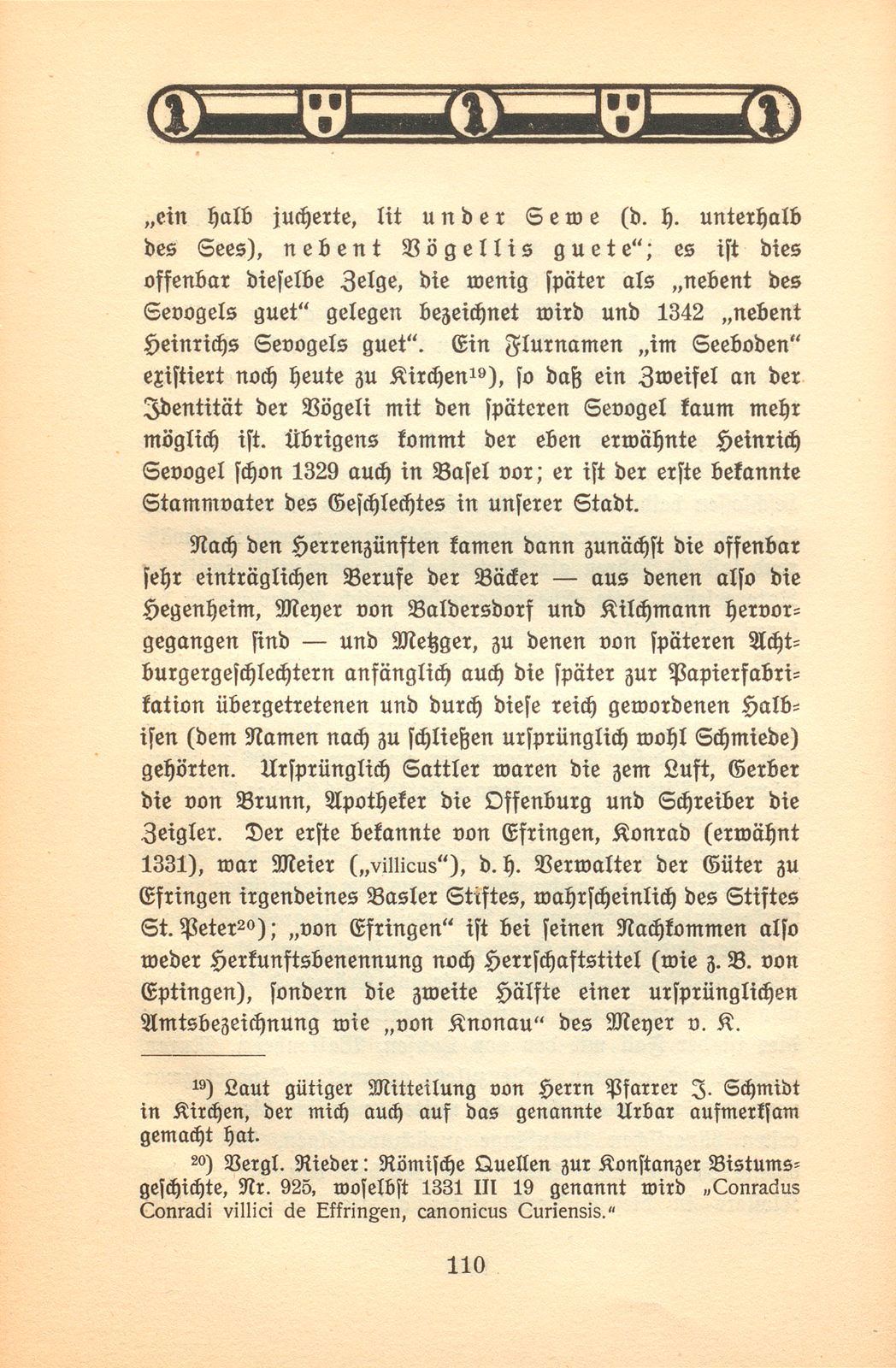 Herkunft und Stellung von Adel und Patriziat zu Basel im XIII. bis XV. Jahrhundert – Seite 19