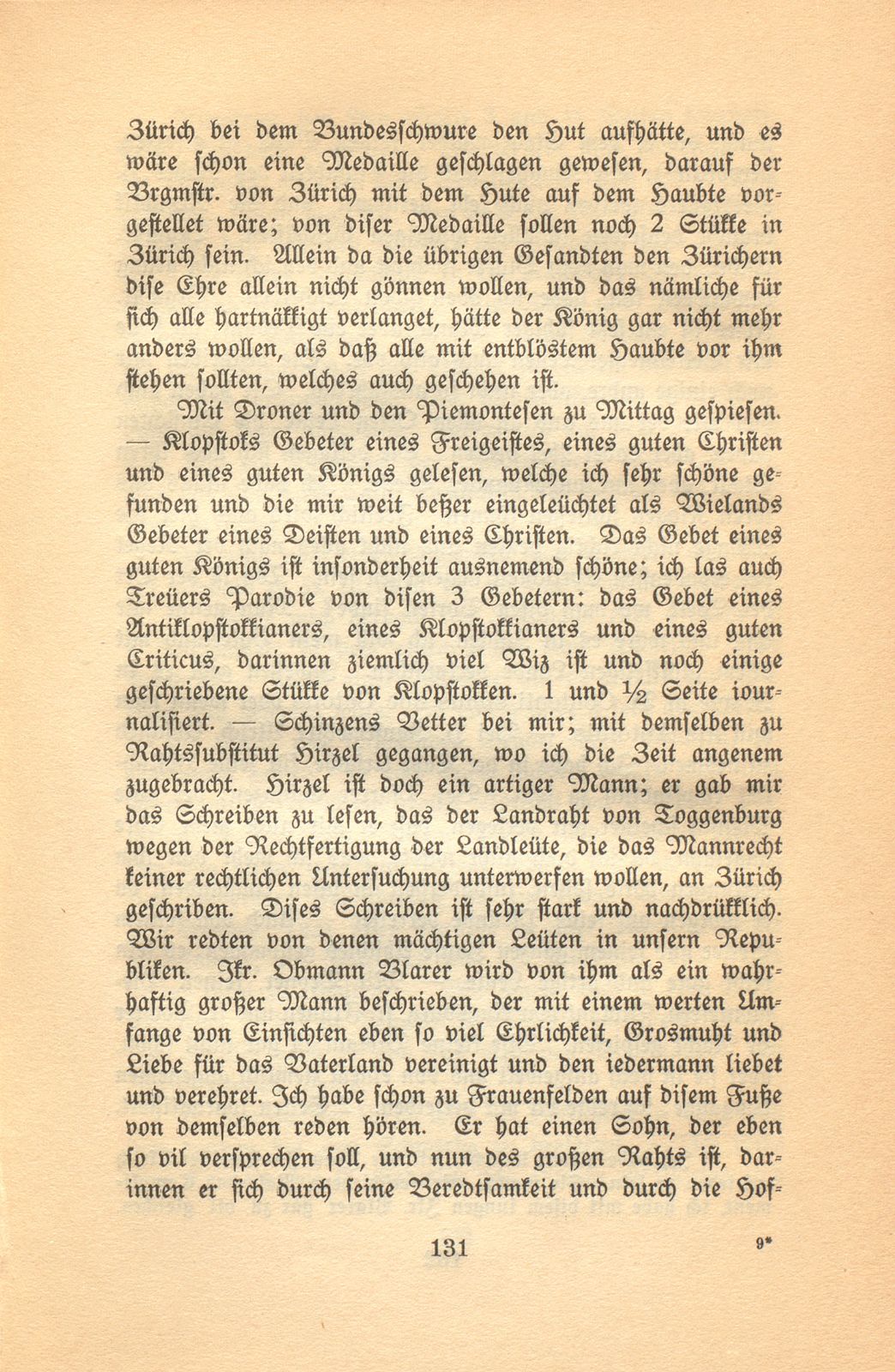 Isaak Iselins Reisetagebuch 1754 – Seite 36