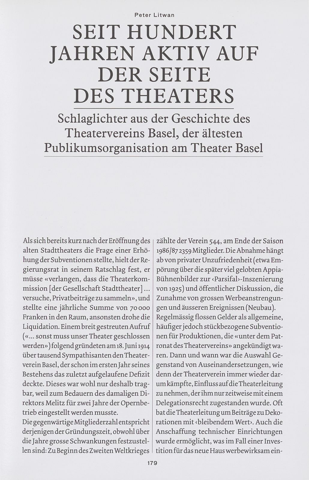 Seit hundert Jahren aktiv auf der Seite des Theaters – Seite 2