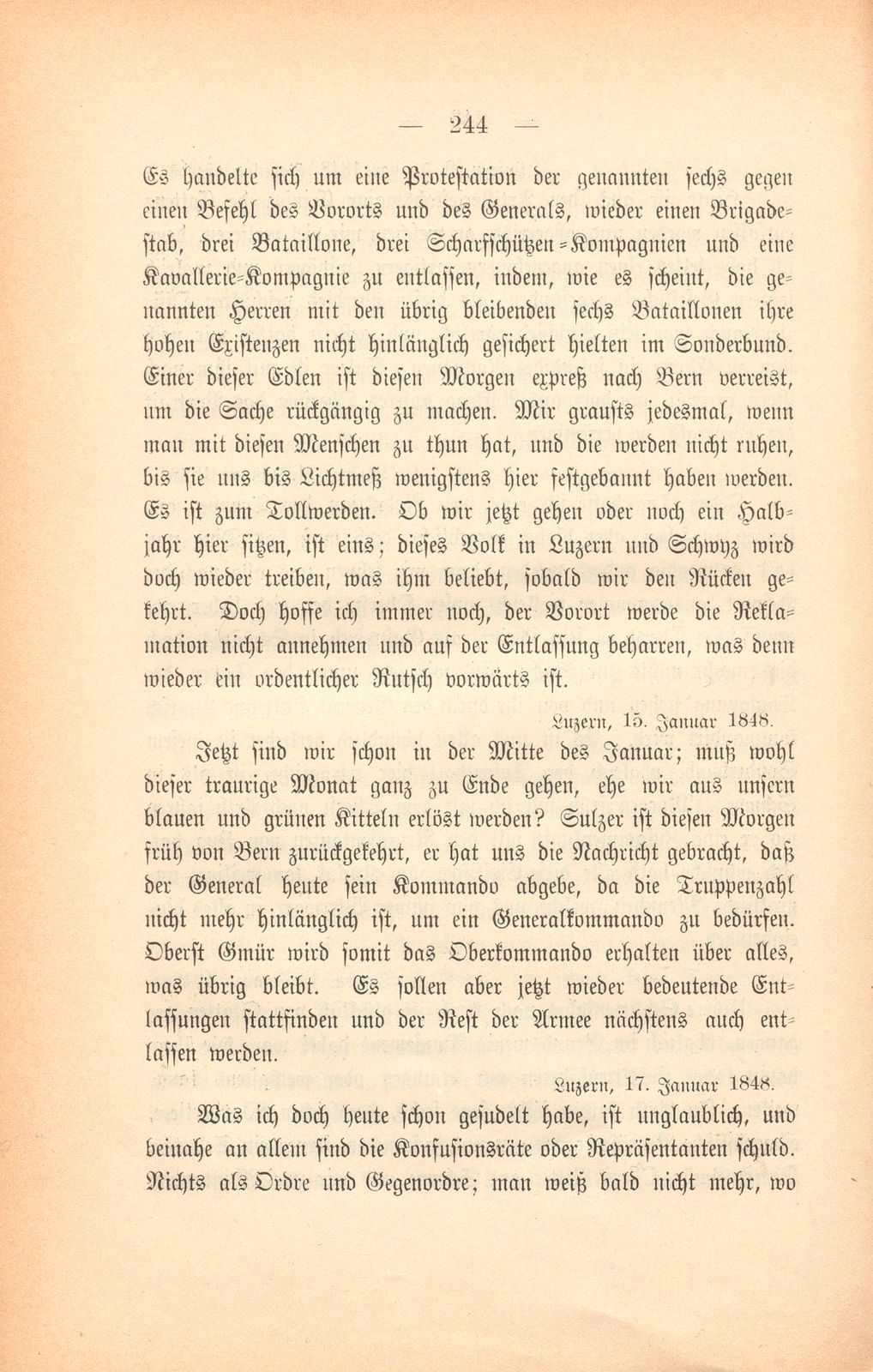 Briefe aus dem Sonderbundsfeldzug – Seite 15