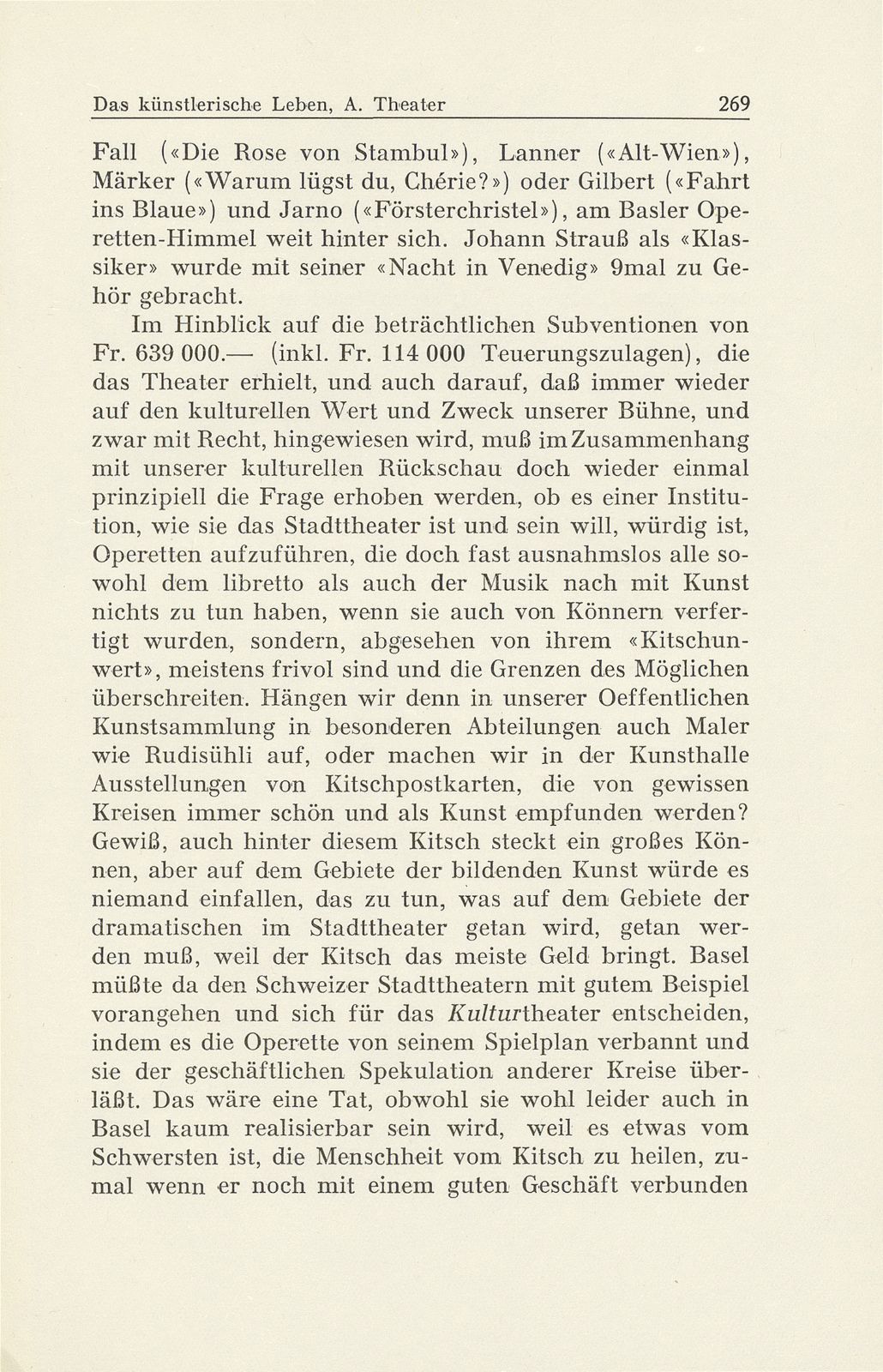 Das künstlerische Leben in Basel vom 1. Oktober 1944 bis 30. September 1945 – Seite 5