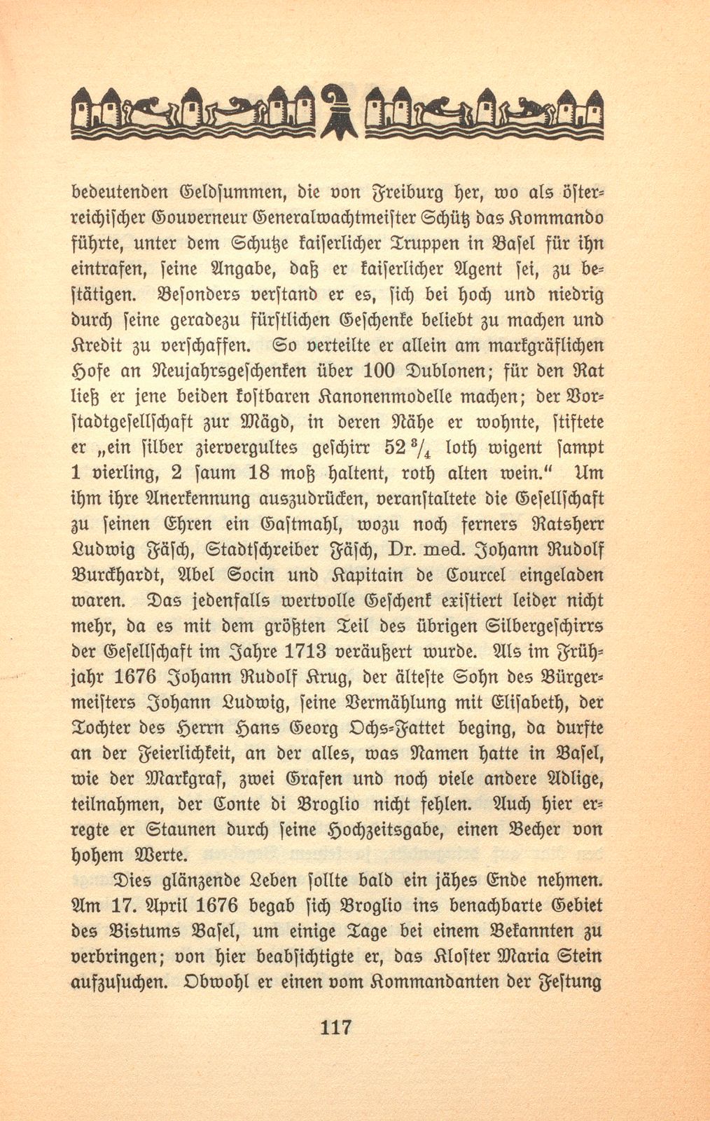 Der Aufenthalt des Conte di Broglio zu Basel – Seite 5