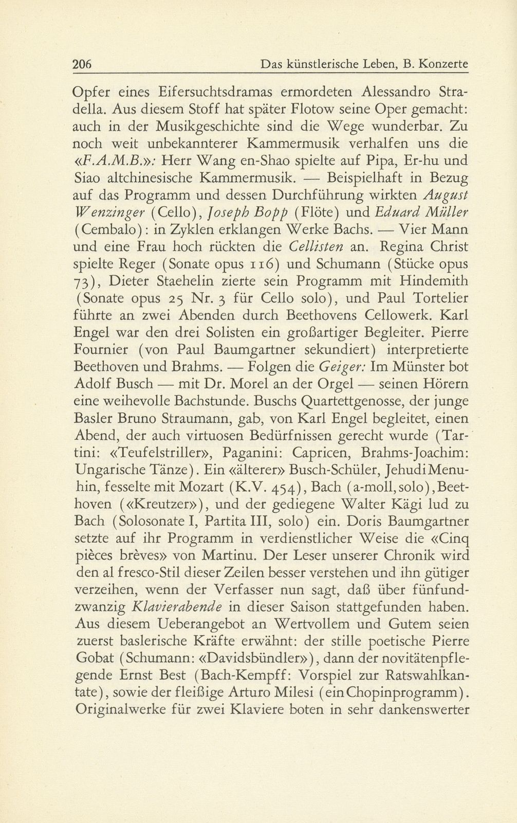 Das künstlerische Leben in Basel vom 1. Oktober 1949 bis 30. September 1950 – Seite 7