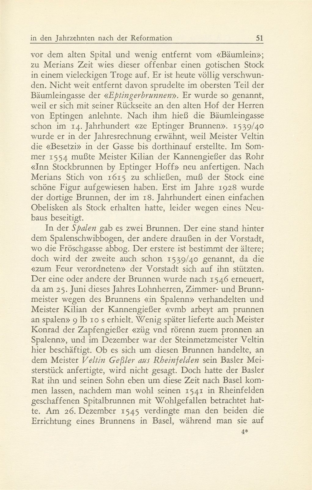 Von Basels öffentlicher Bau- und Kunstpflege in den Jahrzehnten nach der Reformation 1529-1560 – Seite 31