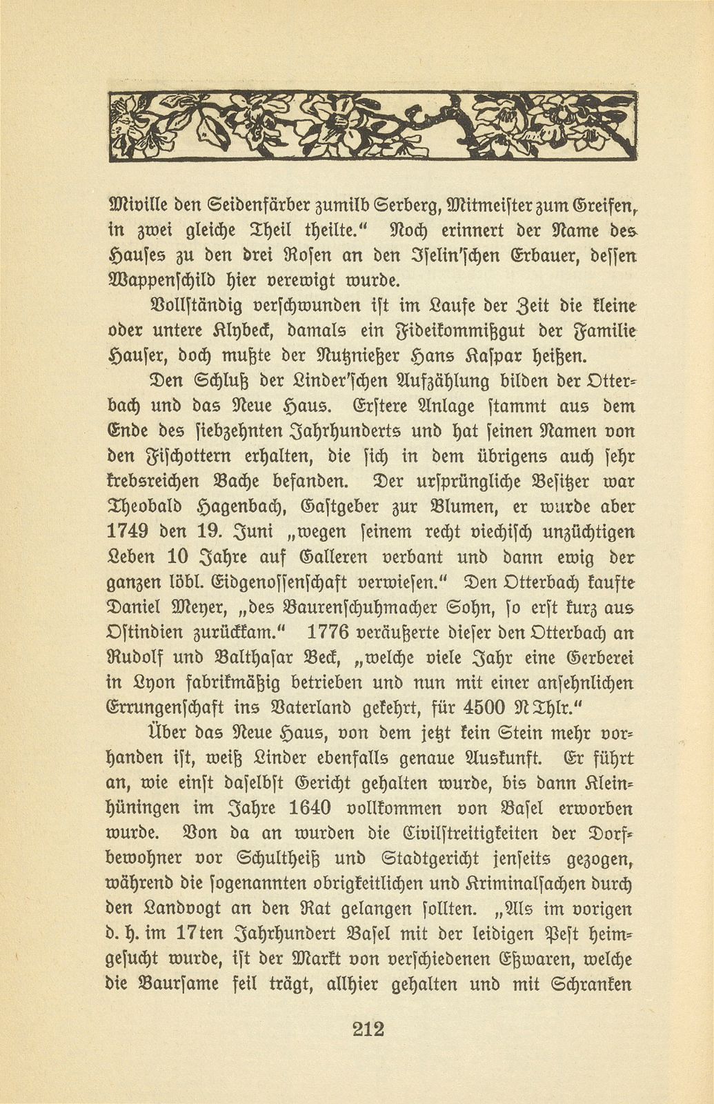 Eine Kleinbasler Chronik des 18. Jahrhunderts [Wilhelm Linder] – Seite 20