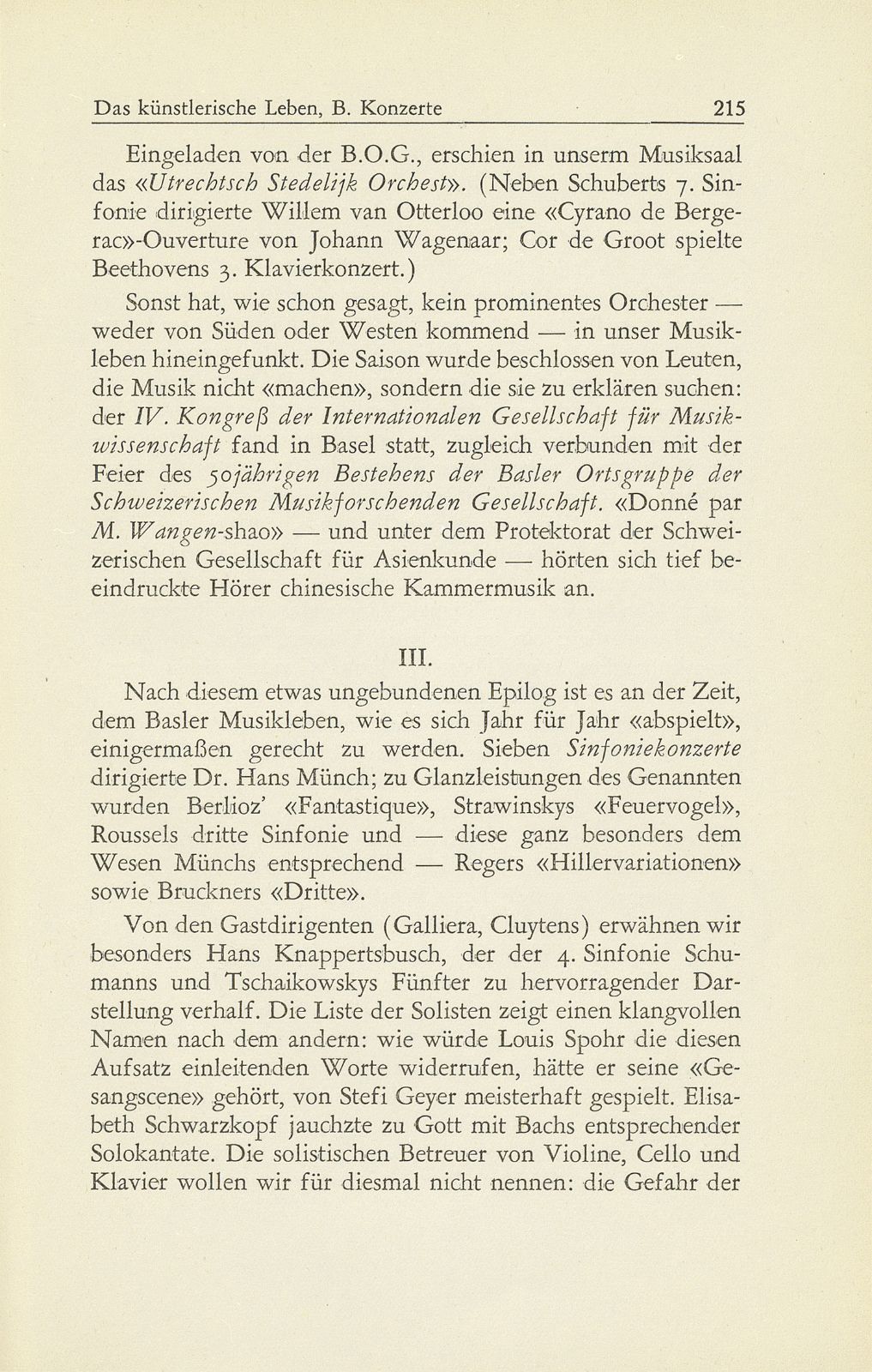 Das künstlerische Leben in Basel vom 1. Oktober 1948 bis 30. September 1949 – Seite 5