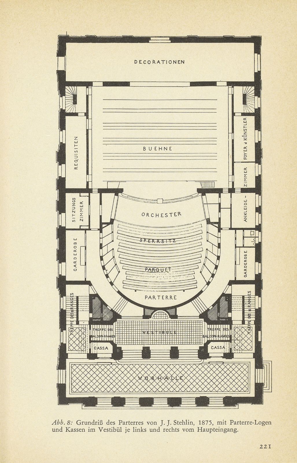 Aus der Baugeschichte des jetzigen Basler Stadttheaters. (Im Hinblick auf den im Entstehen begriffenen Neubau) – Seite 38