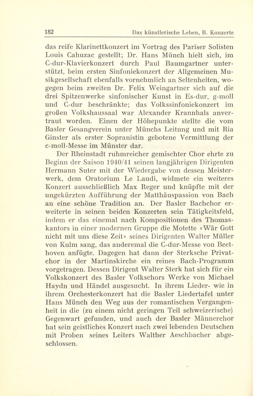 Das künstlerische Leben in Basel vom 1. Oktober 1940 bis 30. September 1941 – Seite 2