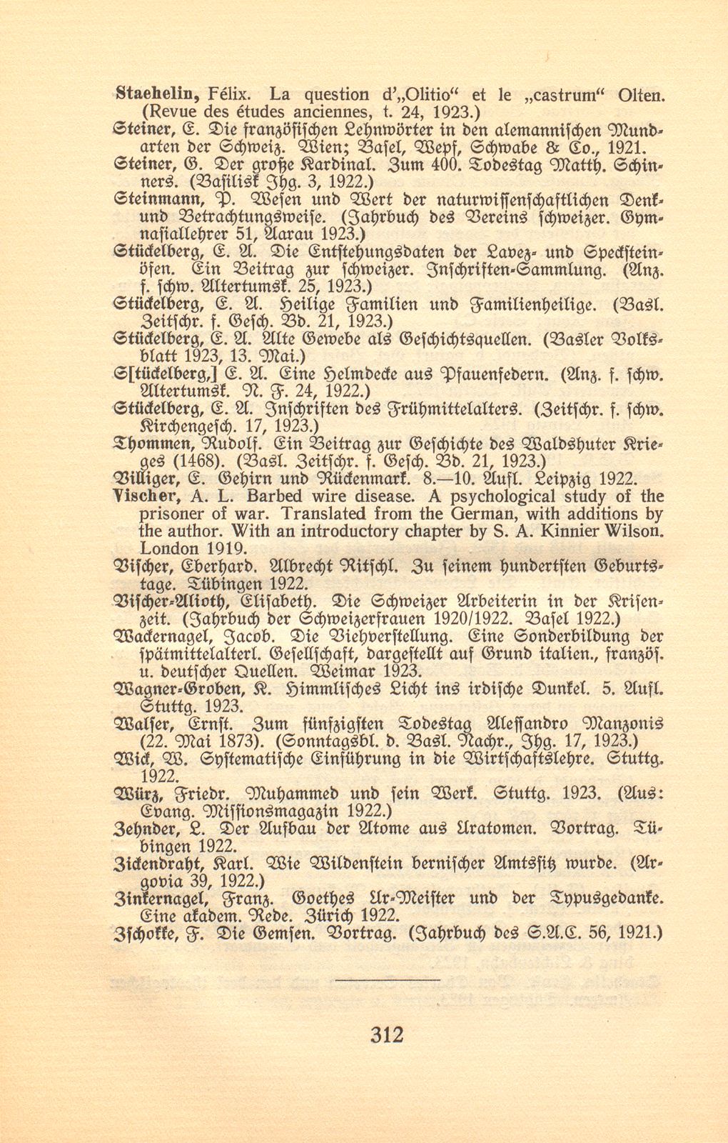 Basler Bibliographie 1923 – Seite 20