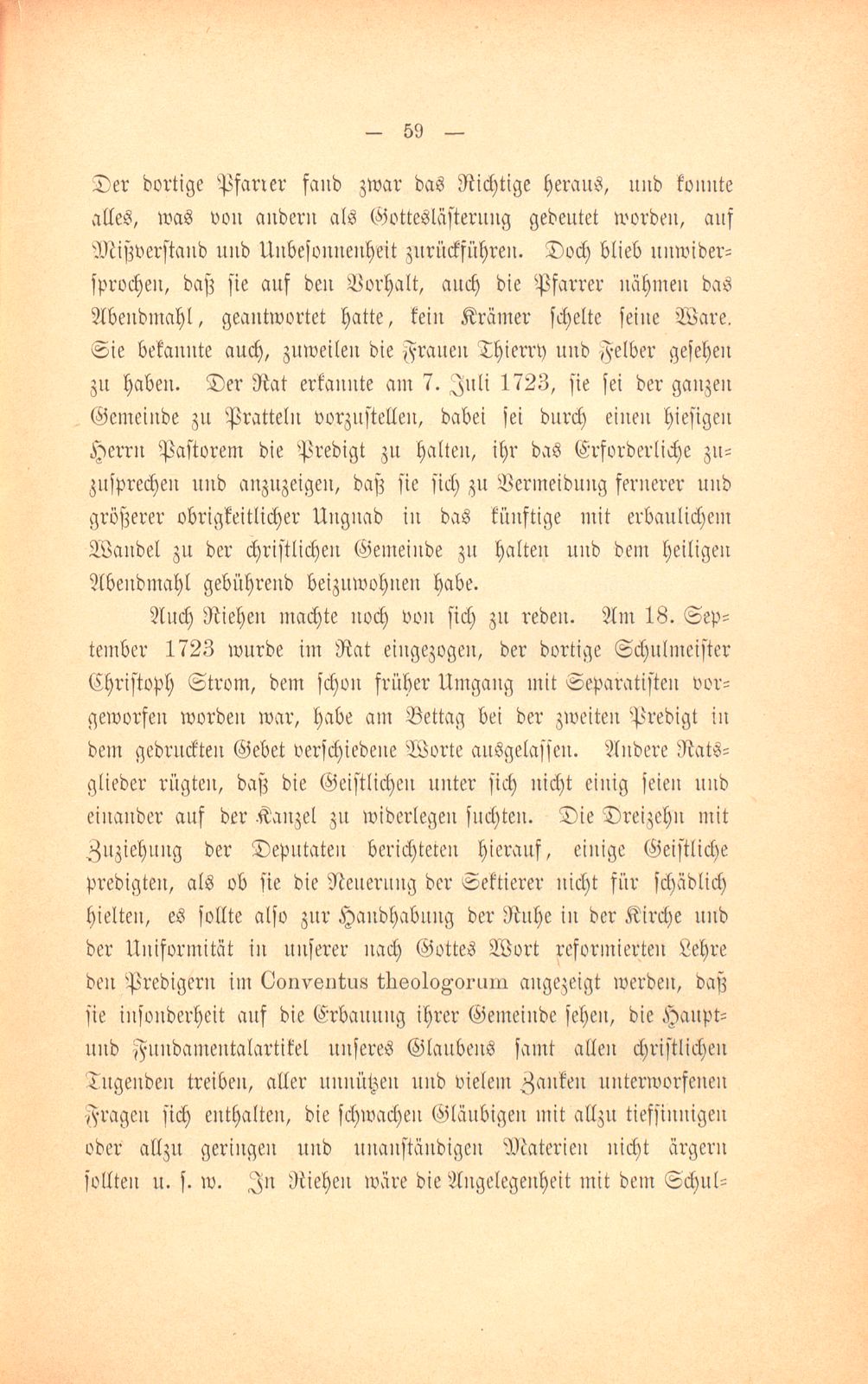 Die Basler Separatisten im ersten Viertel des XVIII. Jahrhunderts – Seite 30