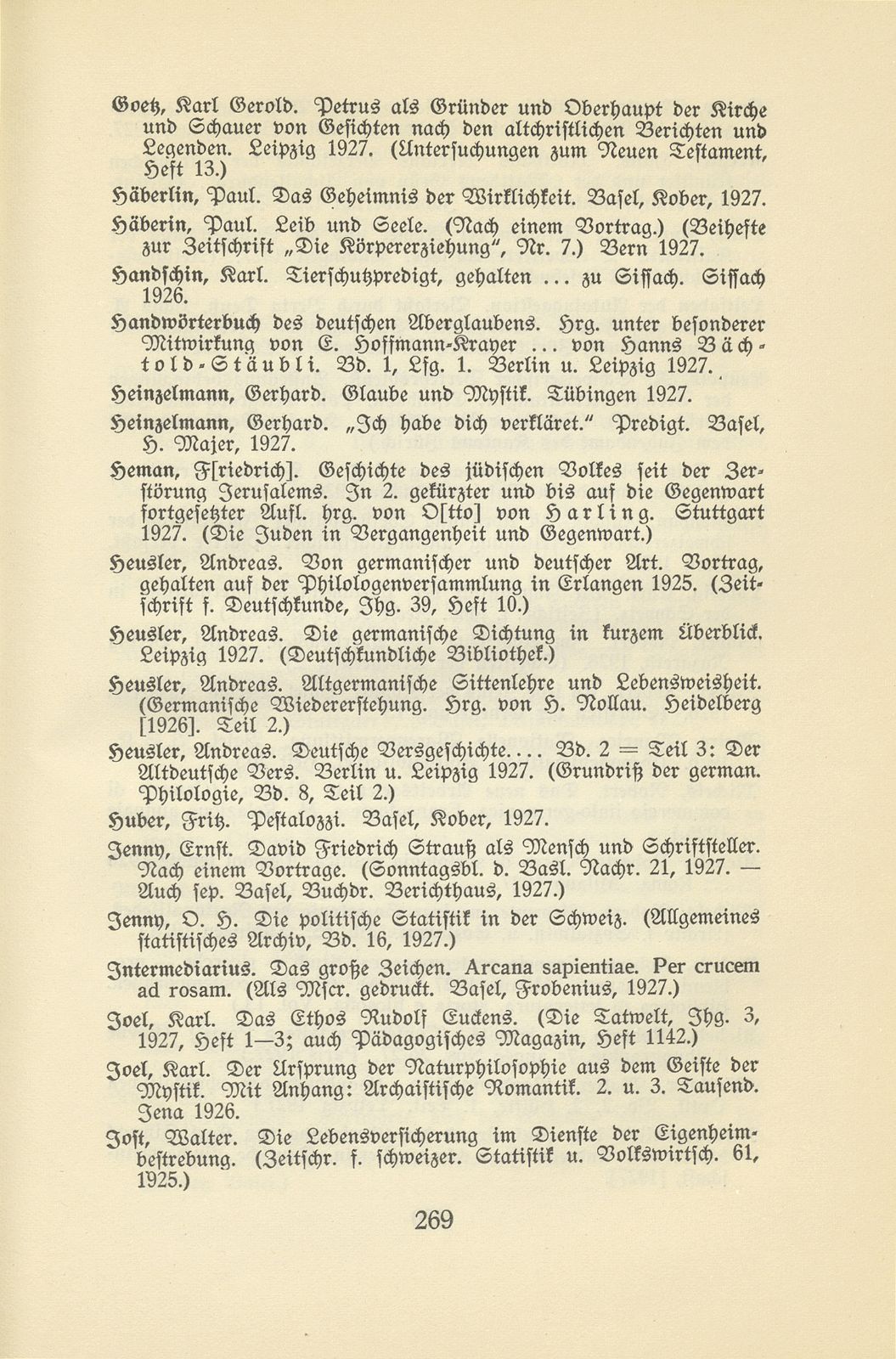 Basler Bibliographie 1927 – Seite 24