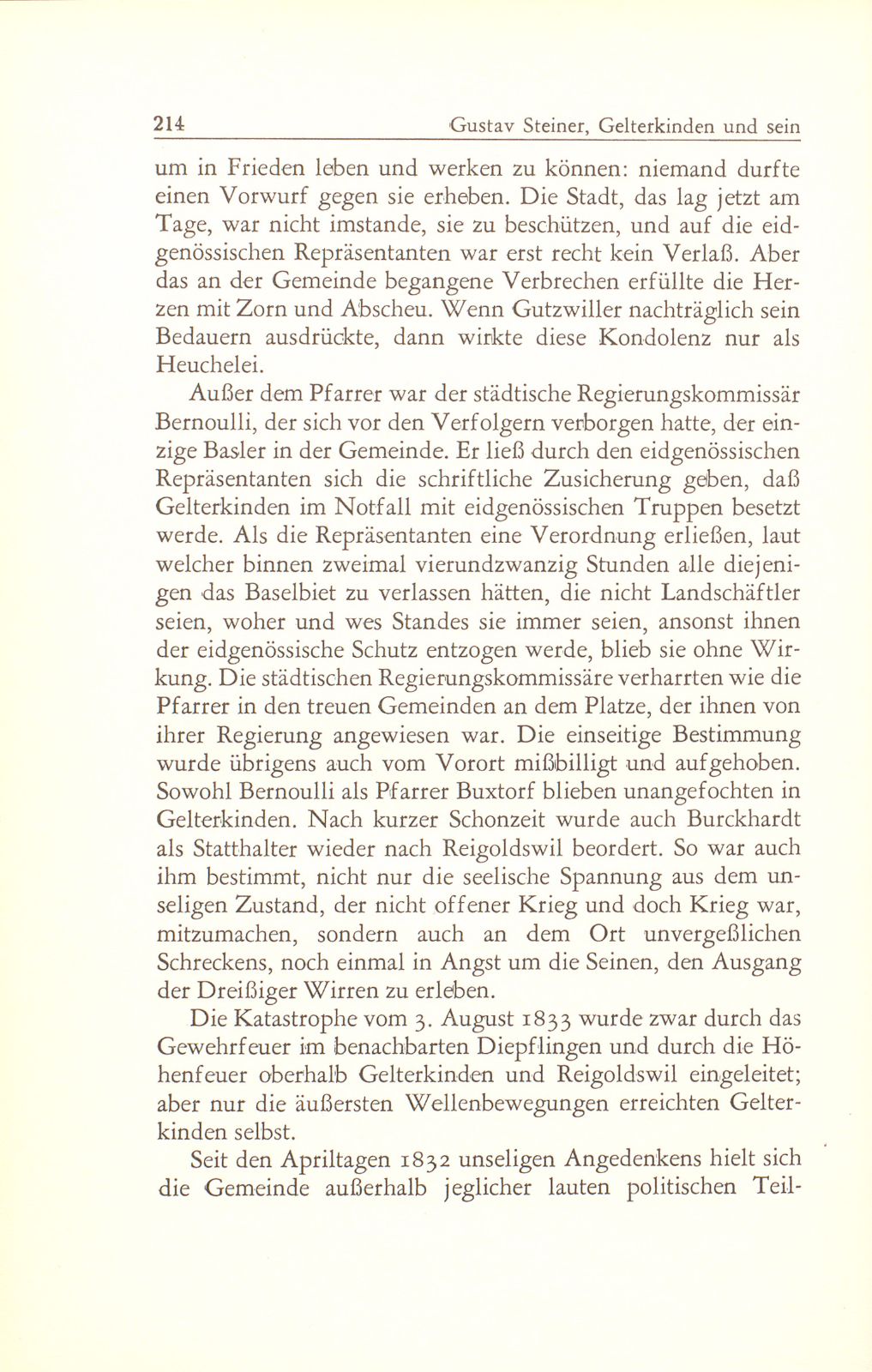 Gelterkinden und sein Pfarrer in den Dreissigerwirren – Seite 11