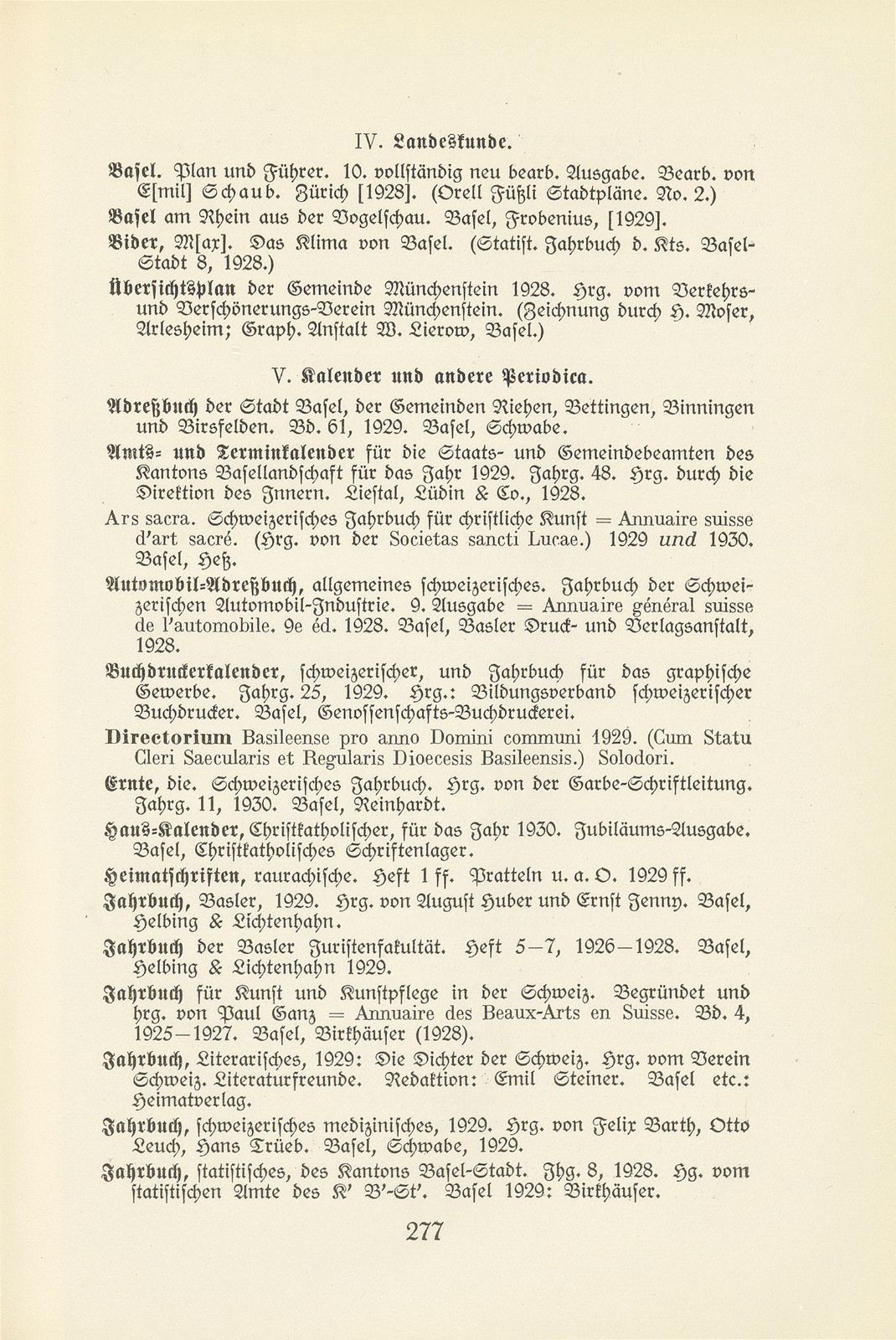 Basler Bibliographie 1929 – Seite 11