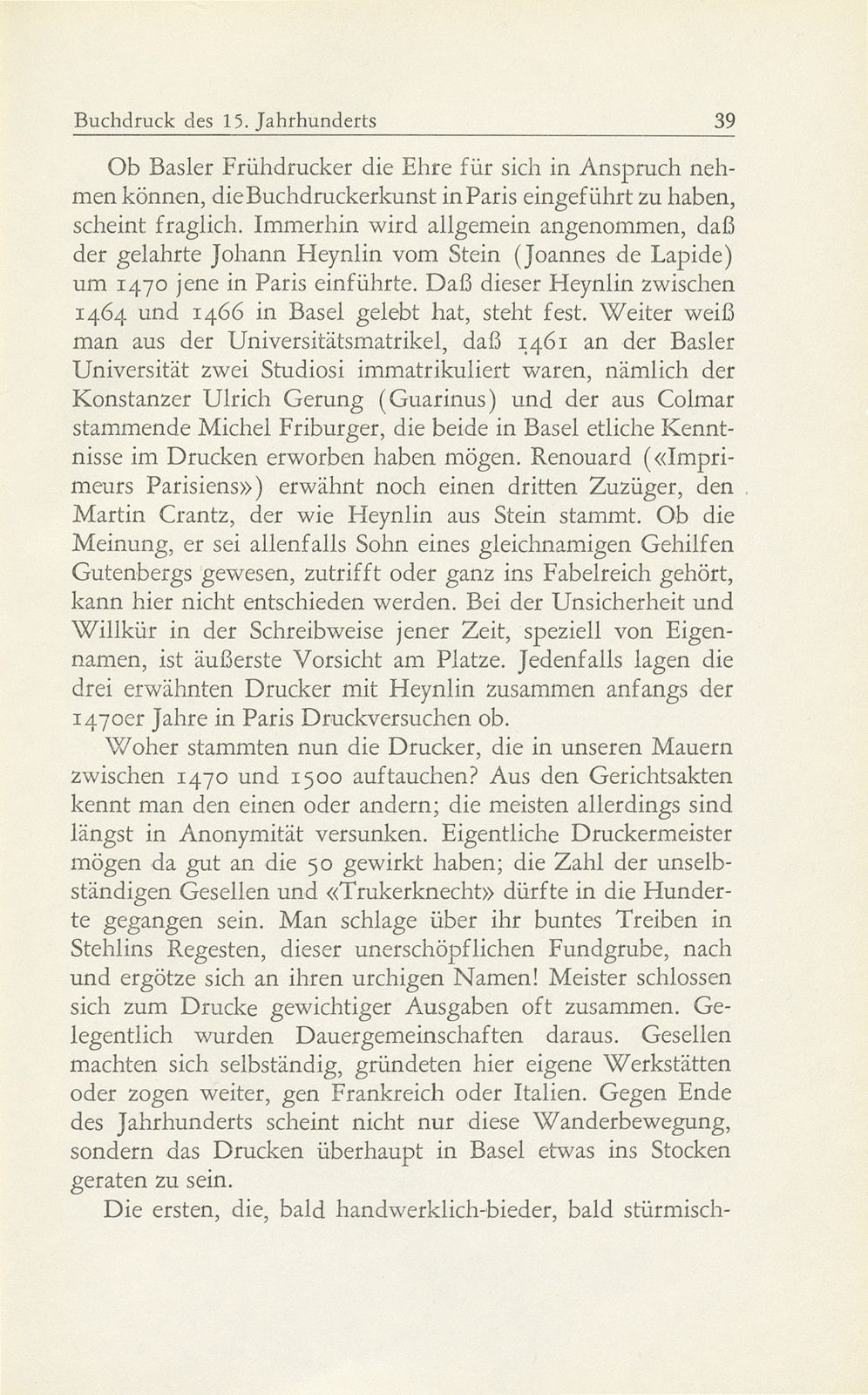 Vom Basler Buchdruck des 15. Jahrhunderts – Seite 10