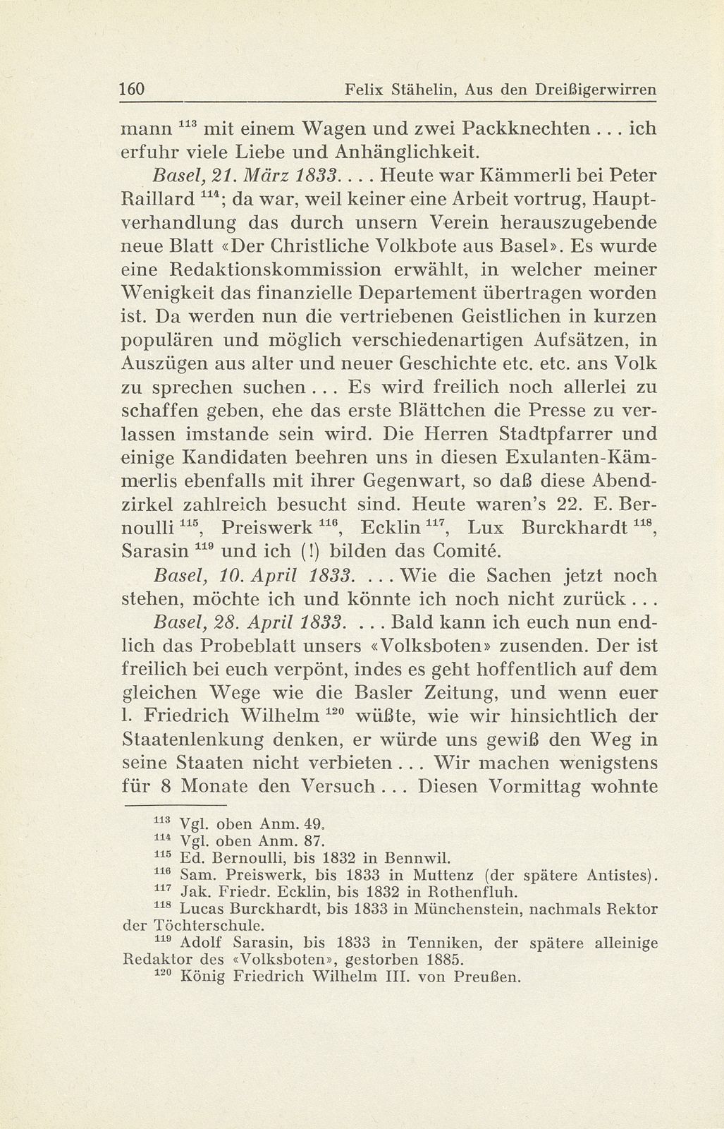 Erlebnisse und Bekenntnisse aus der Zeit der Dreissigerwirren [Gebrüder Stähelin] – Seite 58