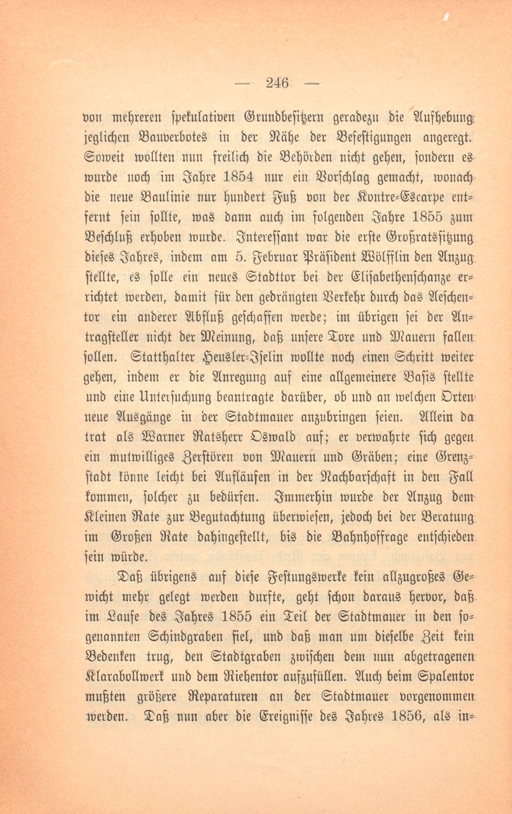 Basels bauliche Entwicklung im 19. Jahrhundert – Seite 40