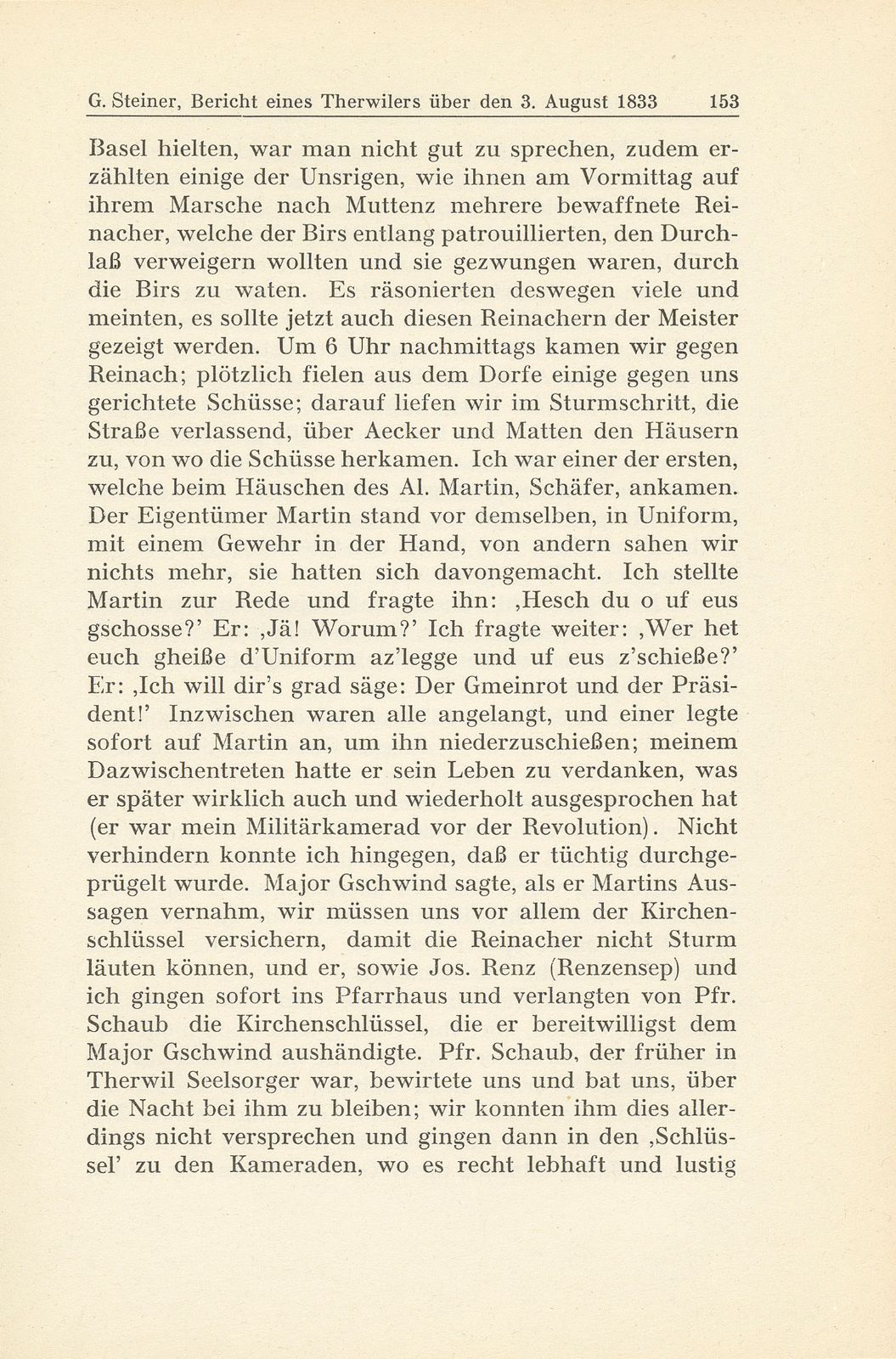 Bericht eines Therwilers über den 3. August 1833 [J. Gutzwiller-Schaub] – Seite 13