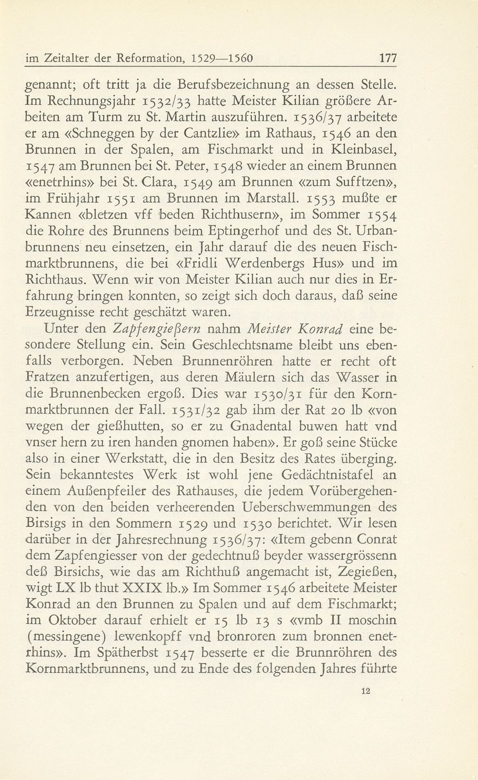 Bau- und Kunstpflege der Stadt Basel im Zeitalter der Reformation, 1529-1560 – Seite 45