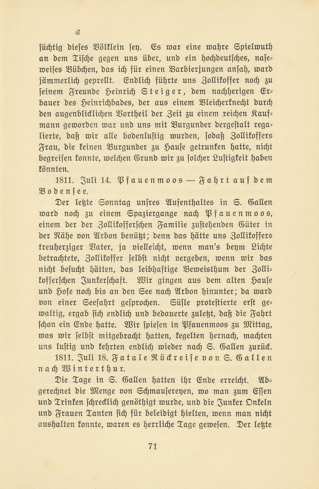 Aus den Aufzeichnungen von Pfarrer Daniel Kraus 1786-1846 – Seite 19