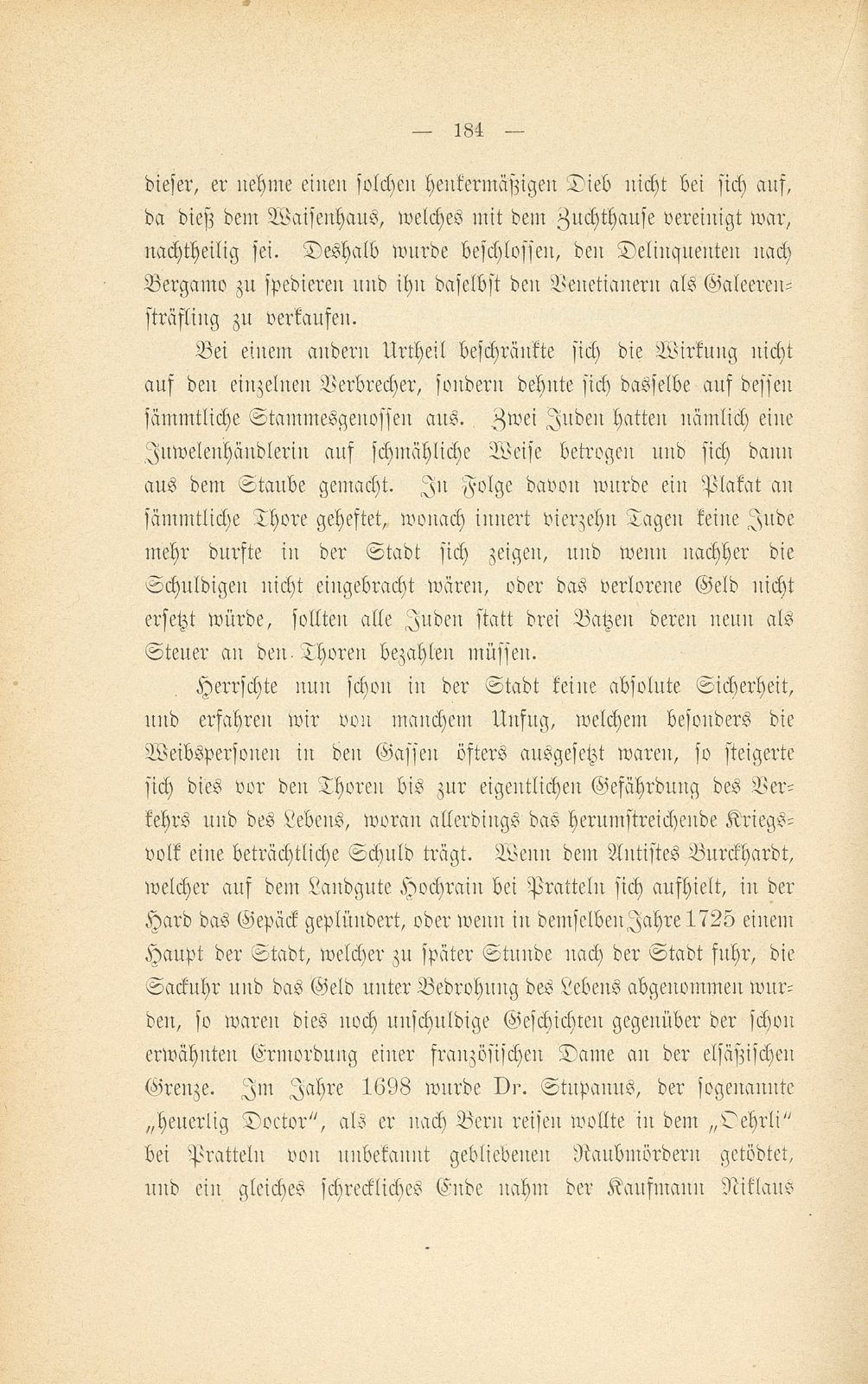 Mitteilungen aus einer Basler Chronik des beginnenden XVIII. Jahrhunderts [Sam. v. Brunn] – Seite 20