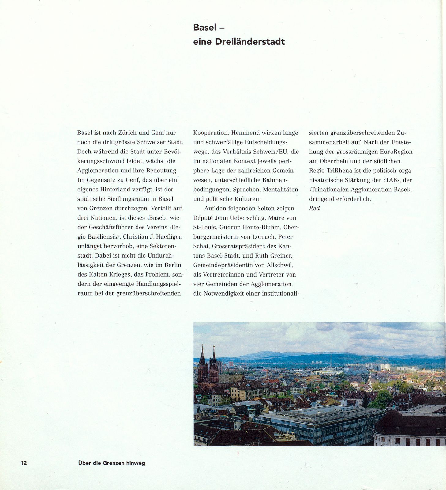 Basel – eine Dreiländerstadt – Seite 1