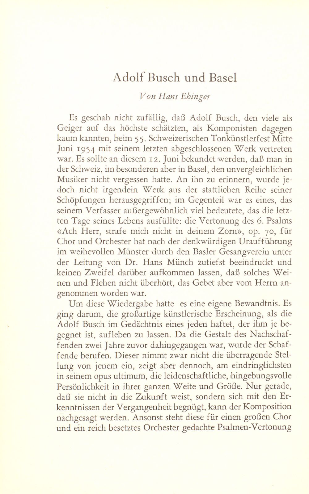 Adolf Busch und Basel – Seite 1