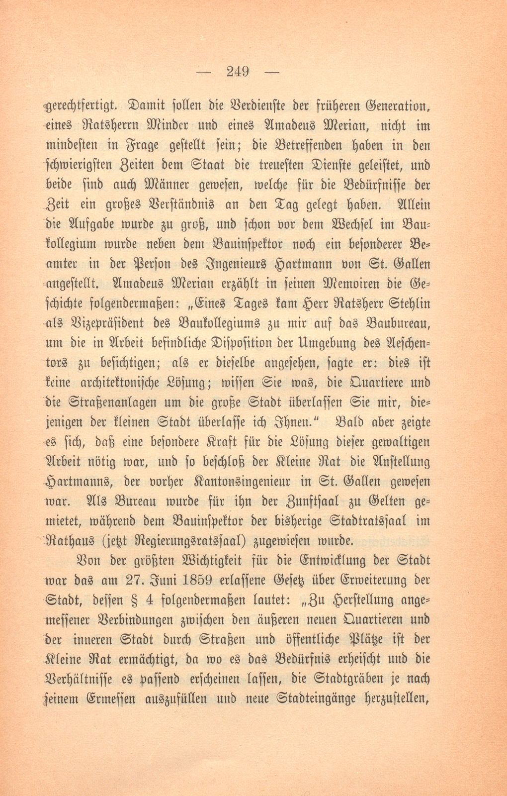 Basels bauliche Entwicklung im 19. Jahrhundert – Seite 43