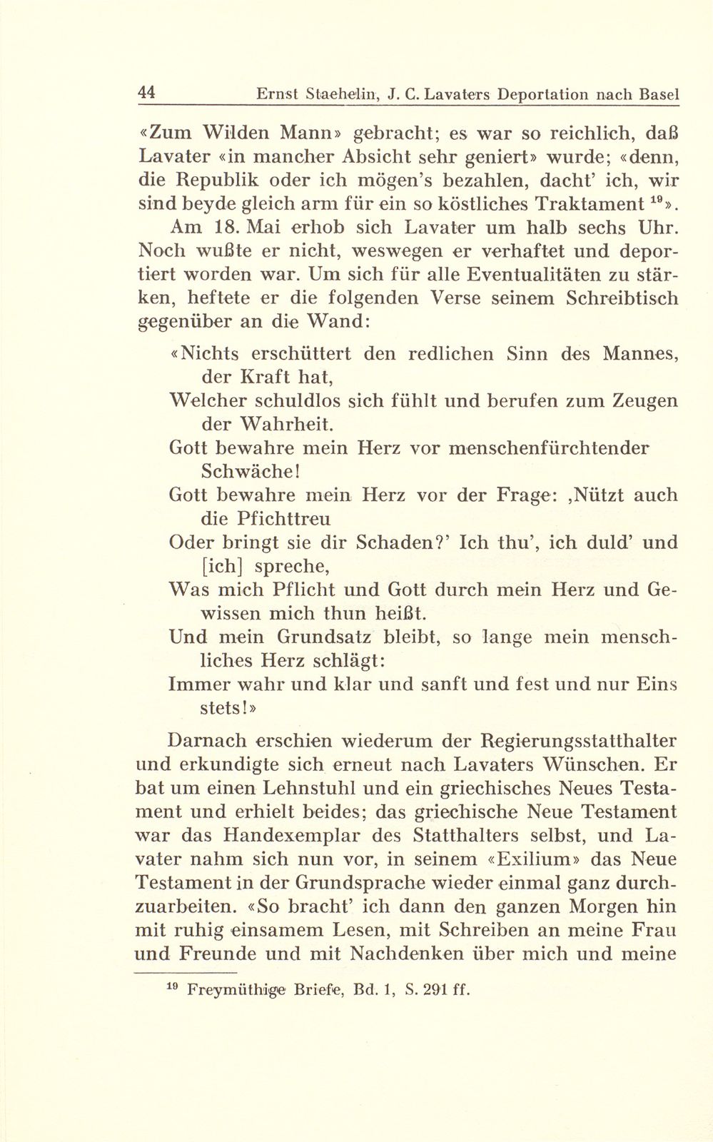 Johann Caspar Lavaters Deportation nach Basel im Jahre 1799 – Seite 14