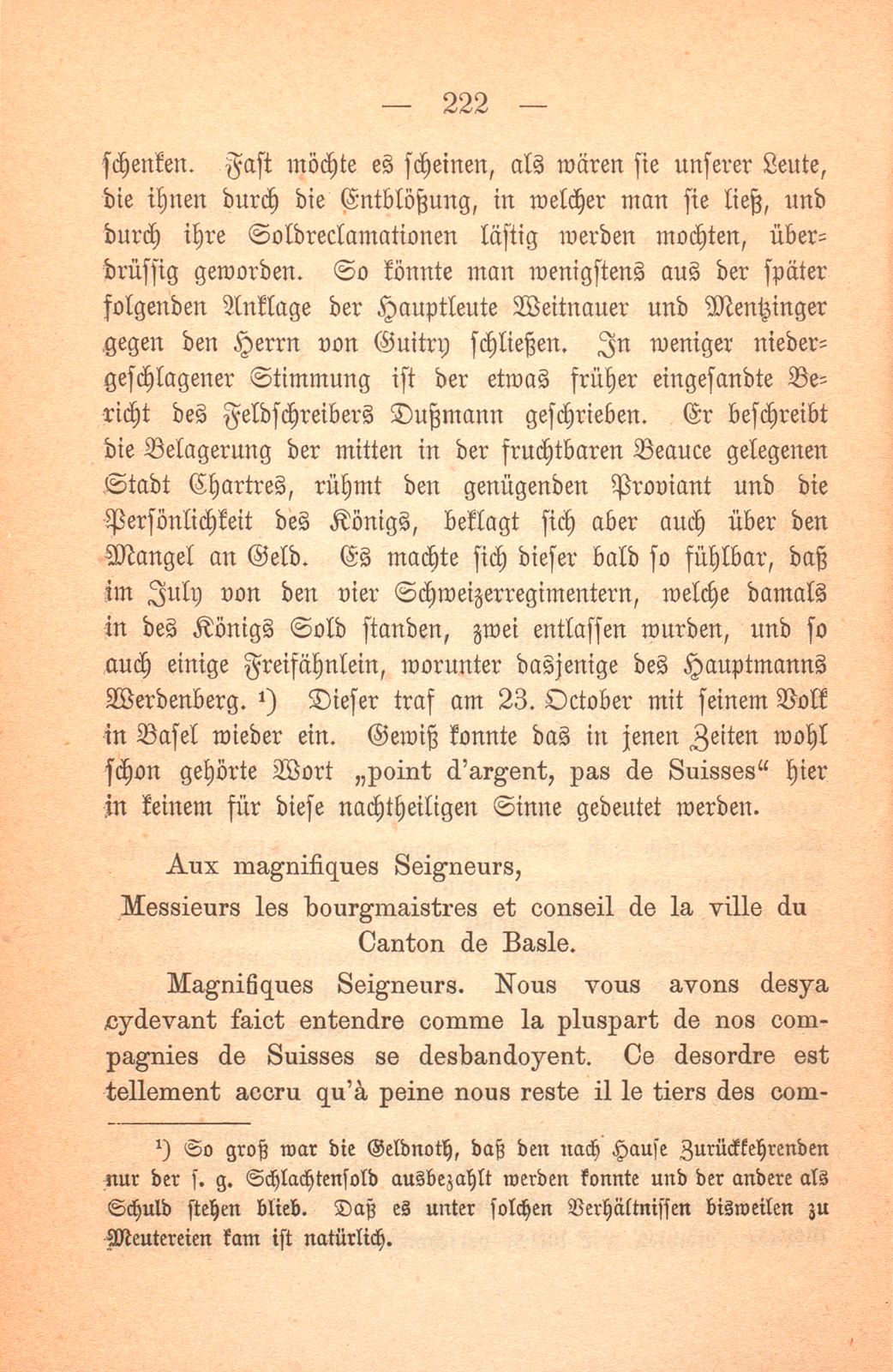 Schicksal einiger Basler Fähnlein in französischem Sold. (1589-1593.) – Seite 71