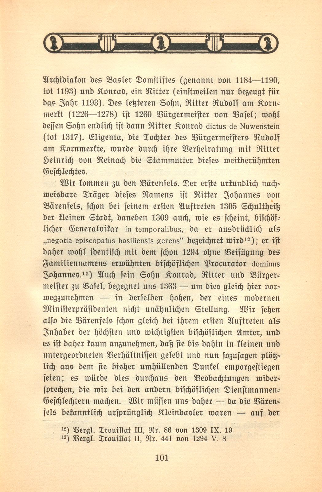 Herkunft und Stellung von Adel und Patriziat zu Basel im XIII. bis XV. Jahrhundert – Seite 10