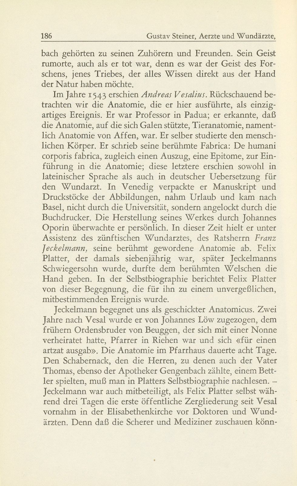 Ärzte und Wundärzte, Chirurgenzunft und medizinische Fakultät in Basel – Seite 8