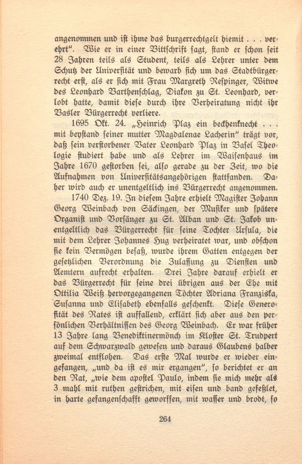 Vom Zuwachs der Basler Bürgerschaft aus der Universität bis zur Revolutionszeit – Seite 34