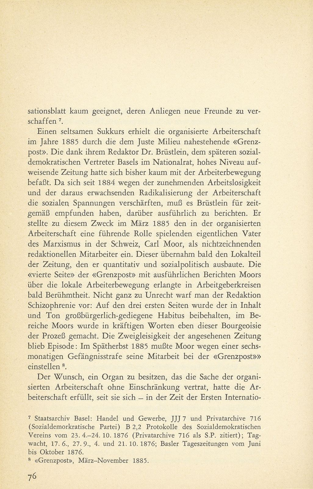 Die sozialdemokratische Presse in Basel bis zum Ersten Weltkrieg – Seite 8