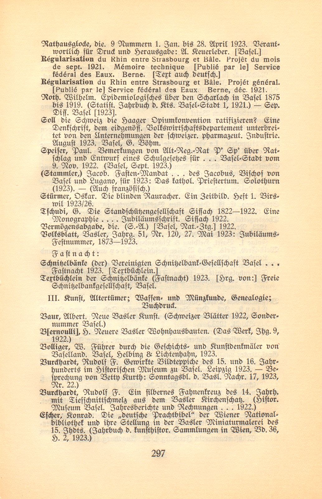 Basler Bibliographie 1923 – Seite 5