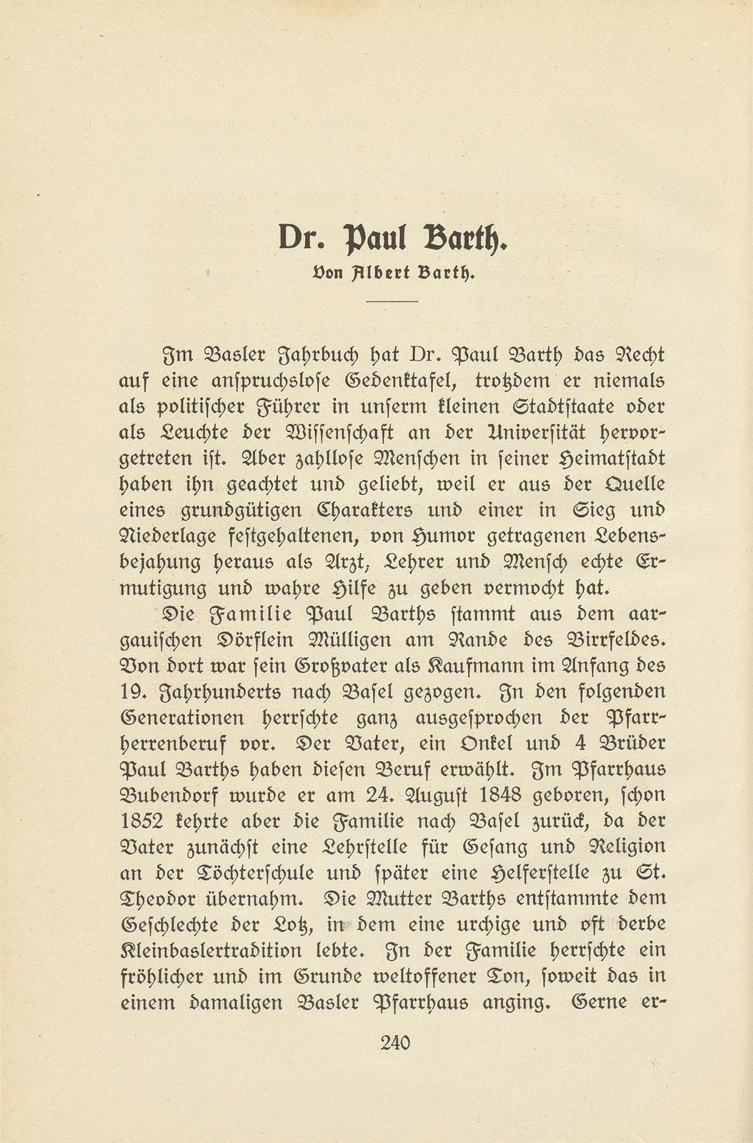 Dr. Paul Barth – Seite 1