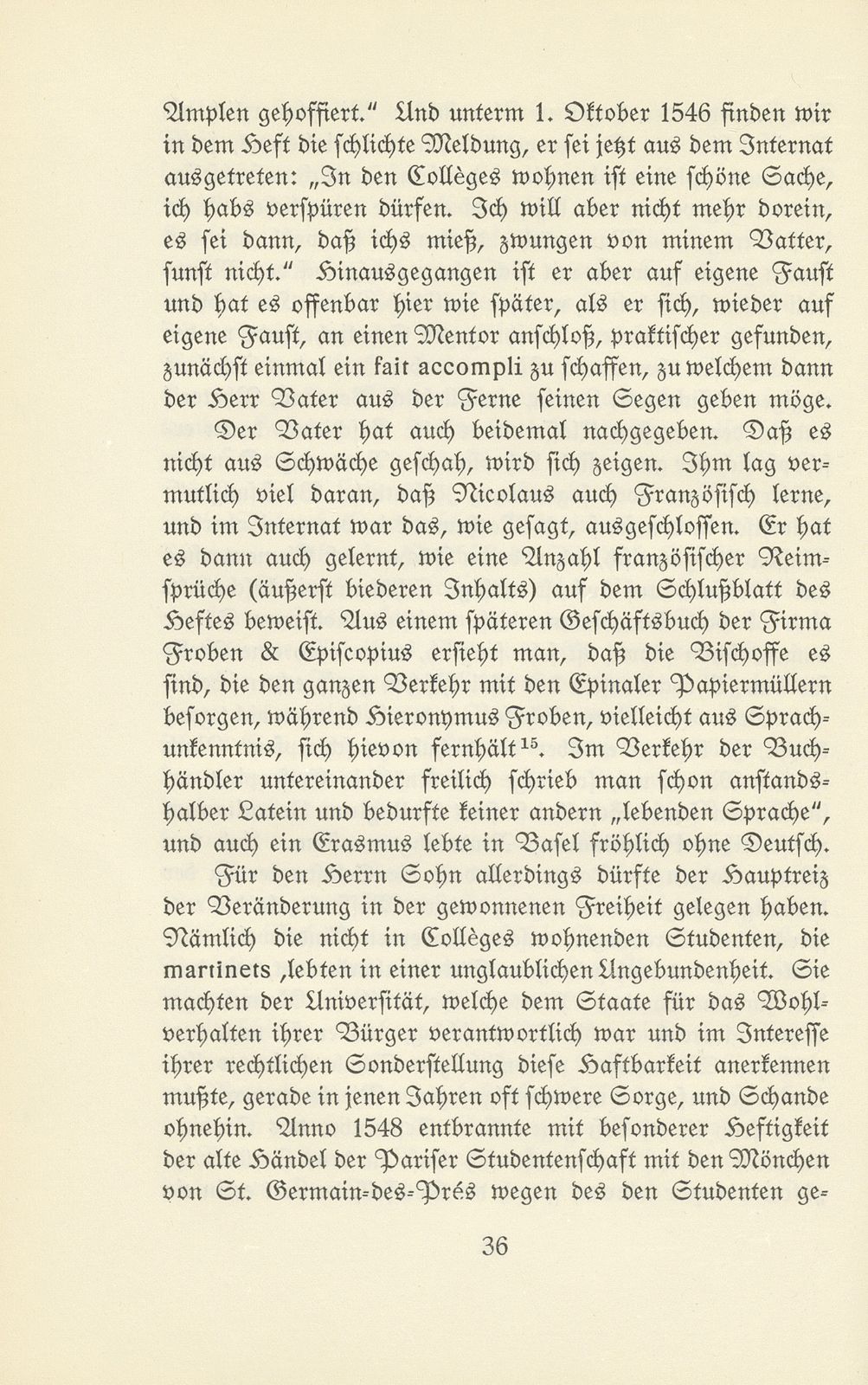 Aus den Lehrjahren Nicolaus Bischoffs des Jüngeren – Seite 11