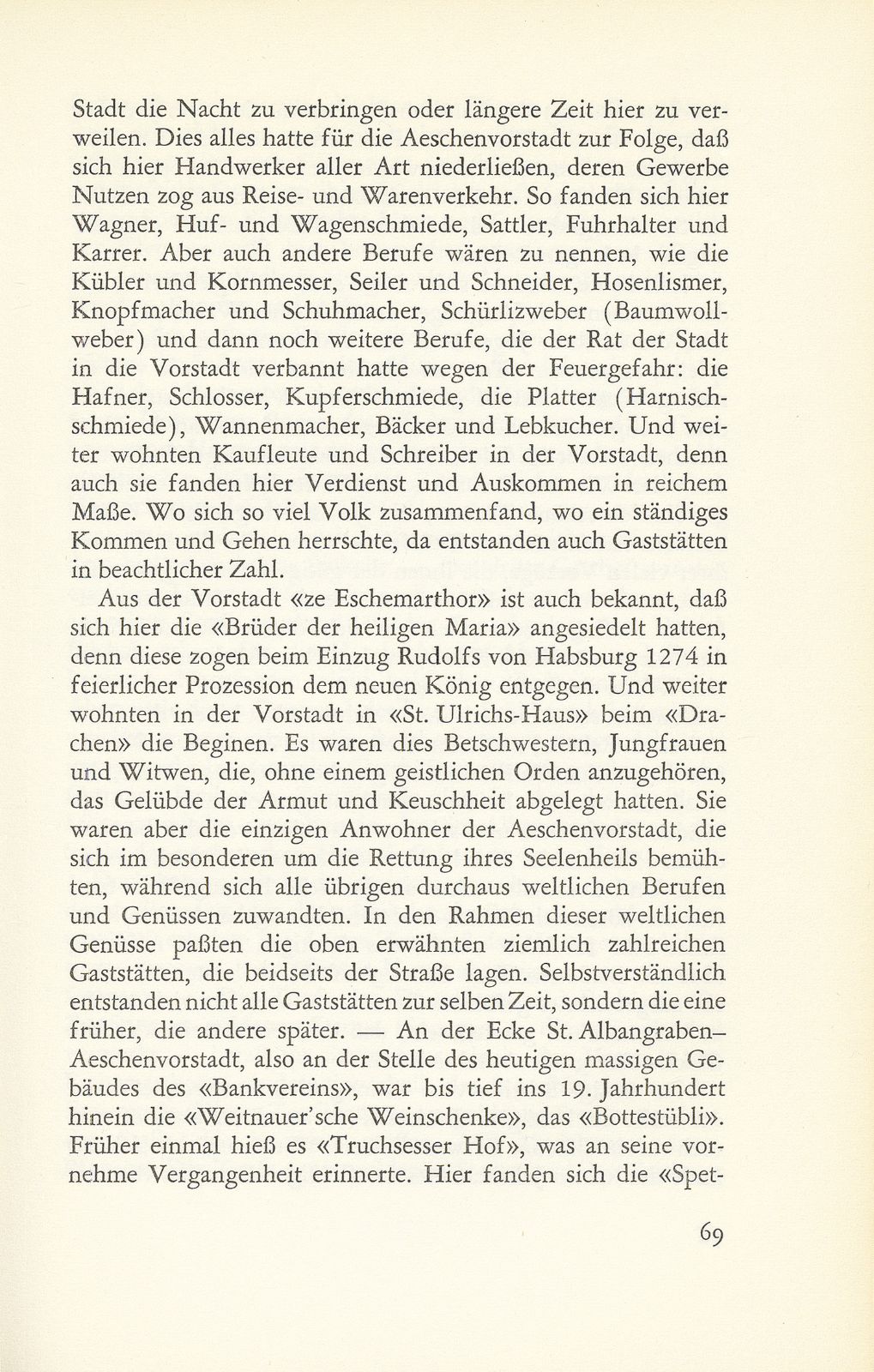 Die Aeschenvorstadt und der Gasthof zum ‹Goldenen Sternen› – Seite 2