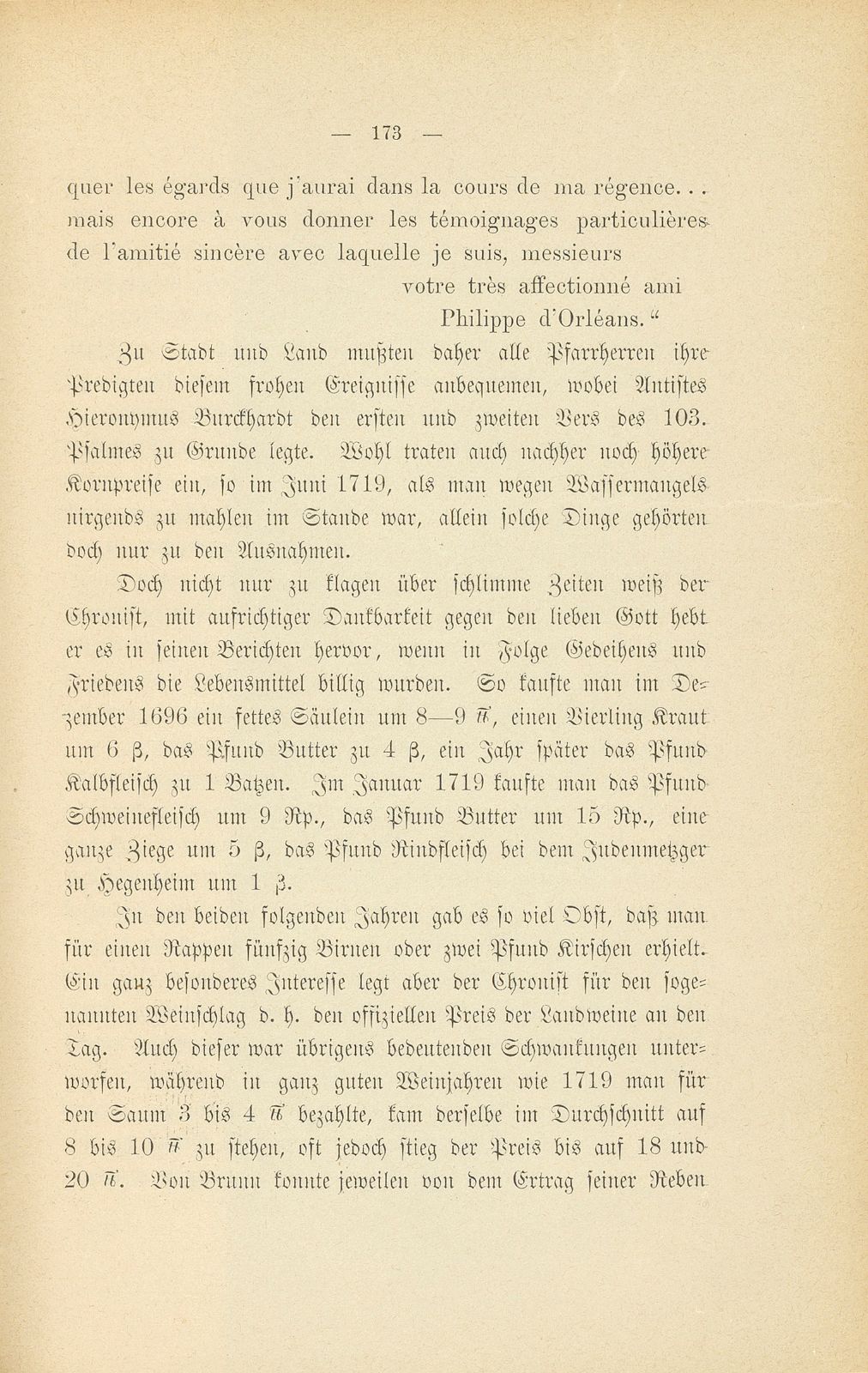 Mitteilungen aus einer Basler Chronik des beginnenden XVIII. Jahrhunderts [Sam. v. Brunn] – Seite 9