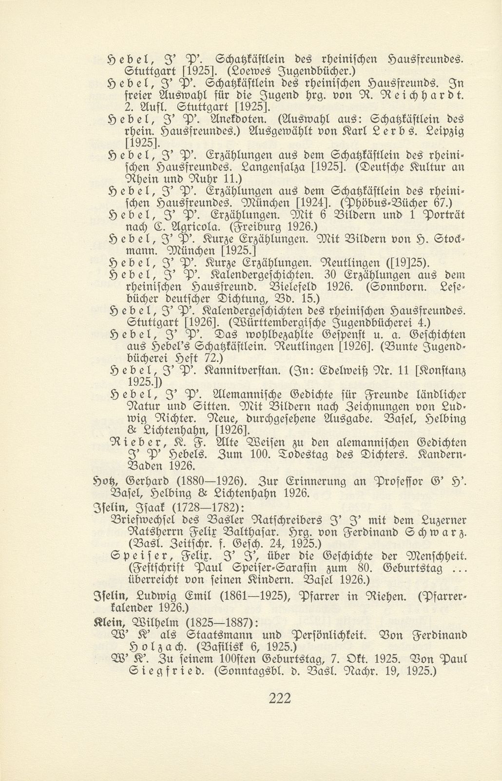 Basler Bibliographie 1926 – Seite 16