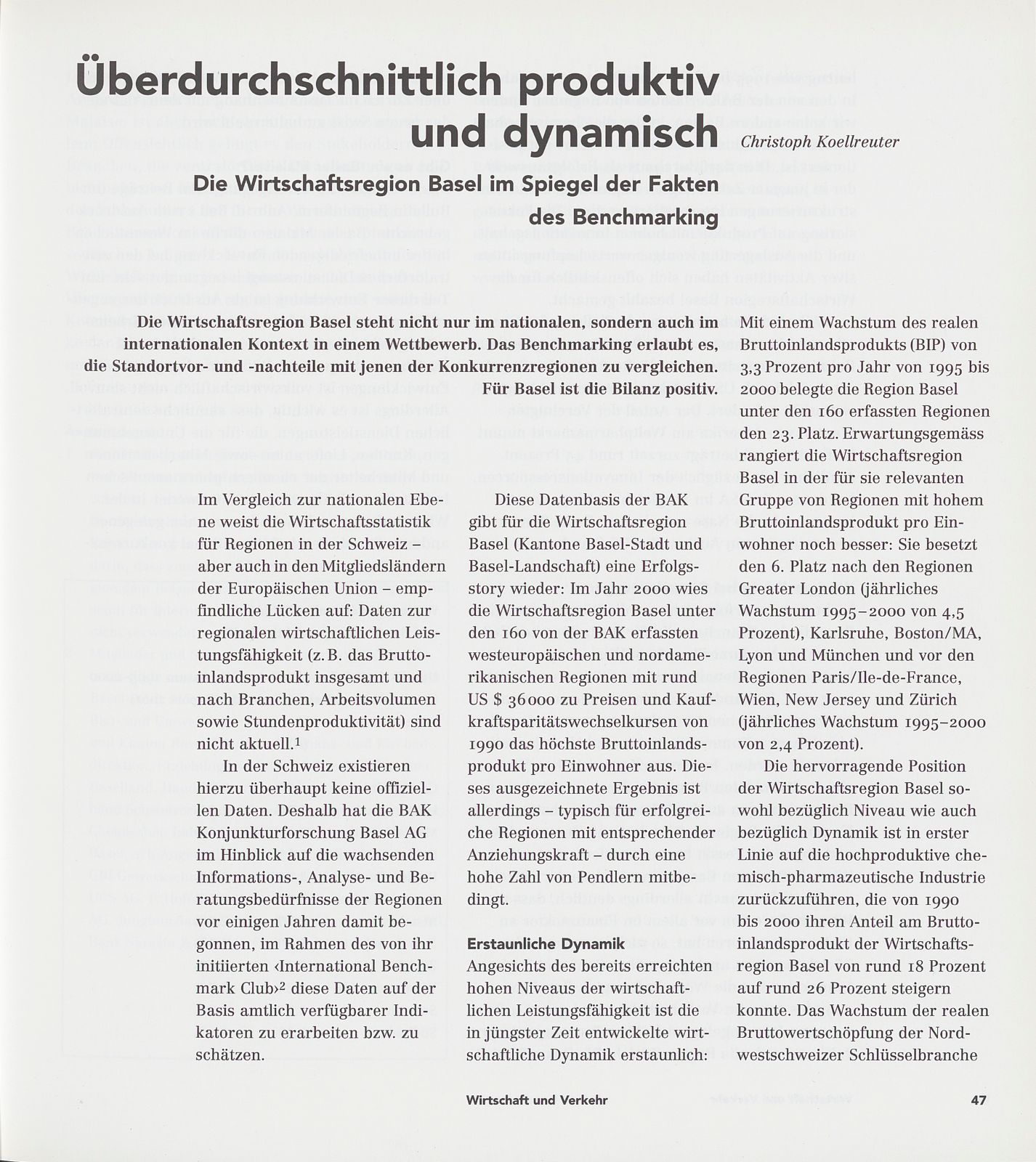 Überdurchschnittlich produktiv und dynamisch – Seite 1