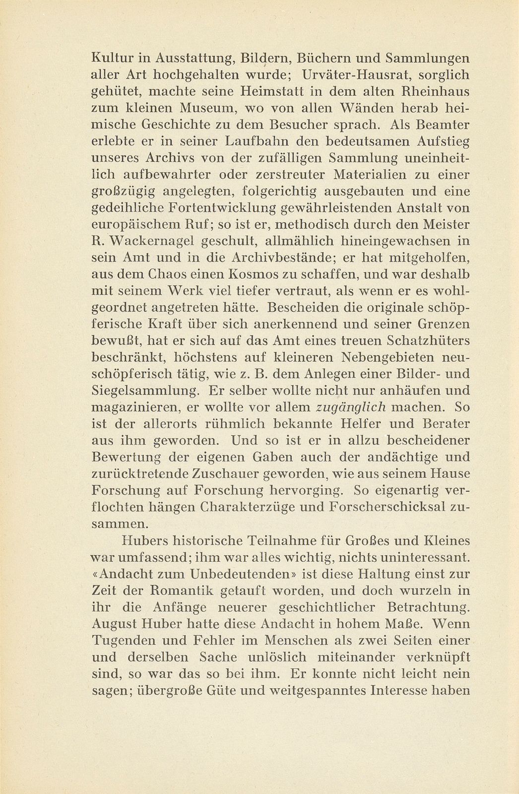 Zum Geleit [zum Tode von August Huber] – Seite 2