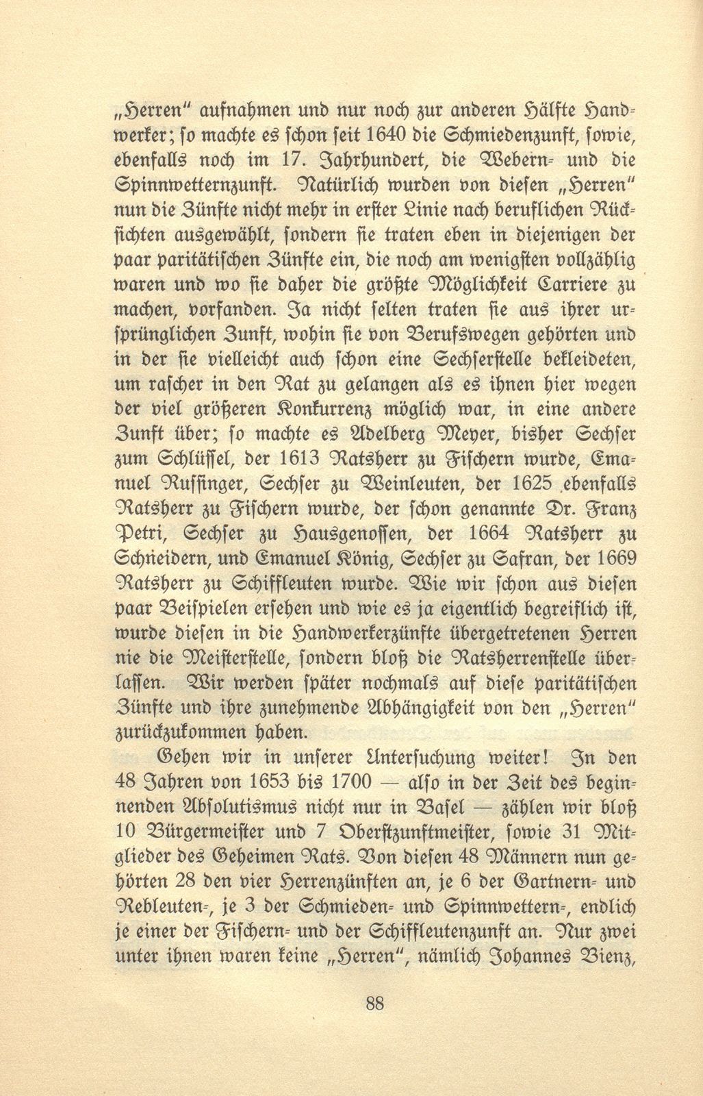 Stände und Verfassung in Basel vom 16. bis 18. Jahrhundert – Seite 19