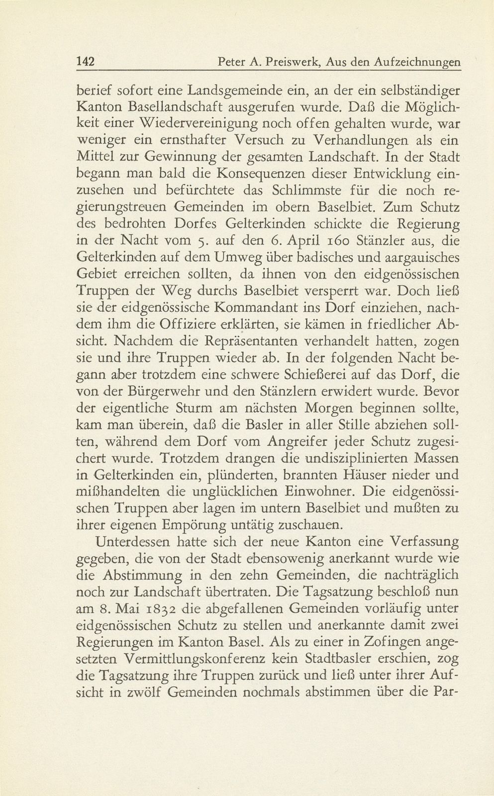 Aus den Aufzeichnungen des Hieronymus Bernoulli-Respinger – Seite 6