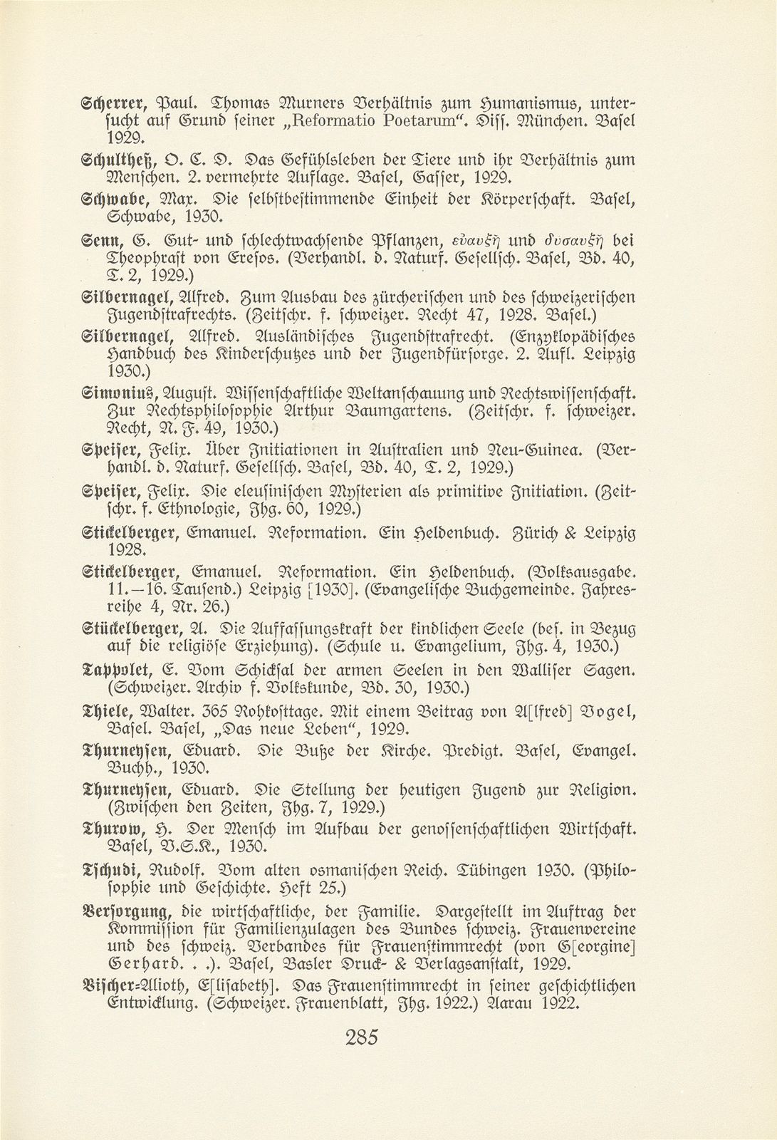 Basler Bibliographie 1930 – Seite 27