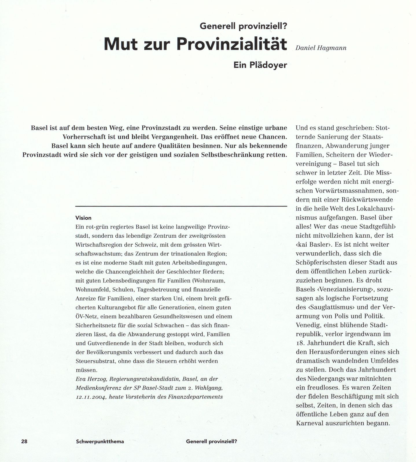 Mut zur Provinzialität – Seite 1