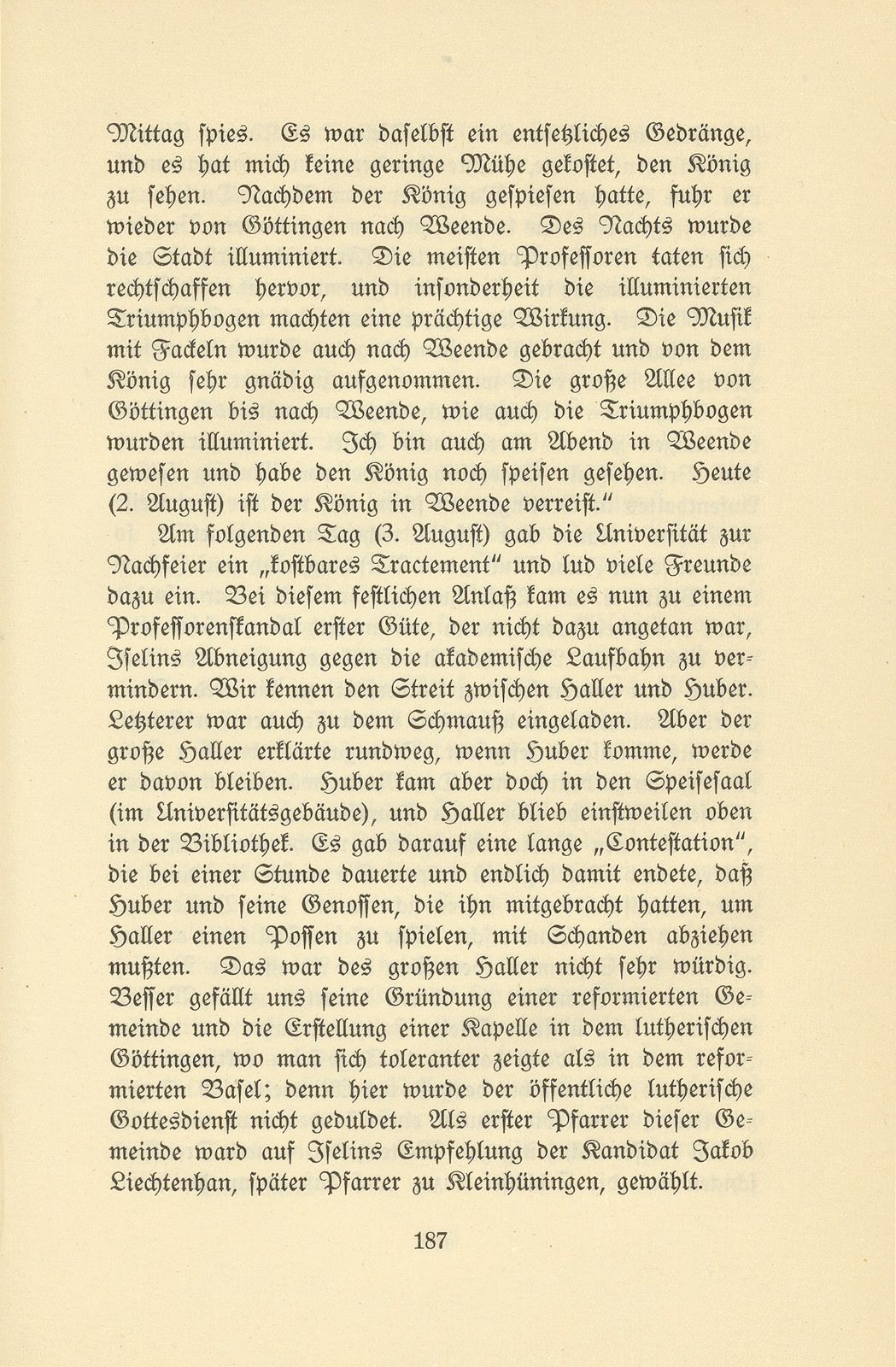 Isaak Iselin als Student in Göttingen (1747/48) – Seite 87