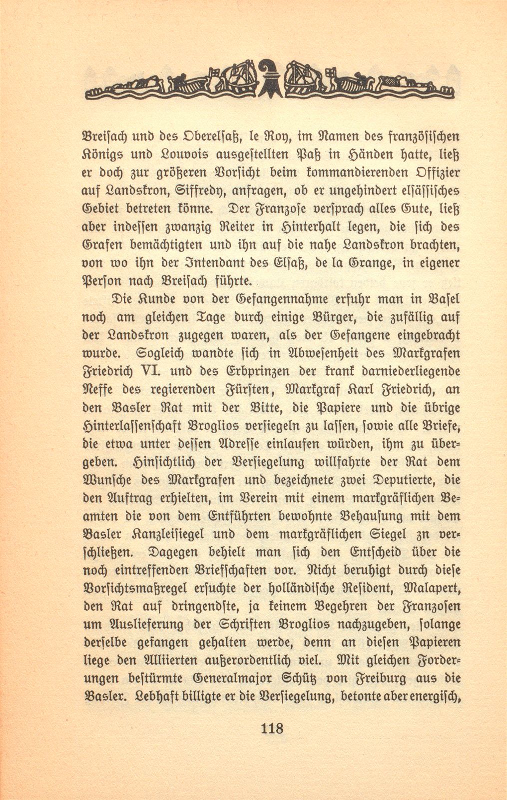 Der Aufenthalt des Conte di Broglio zu Basel – Seite 6