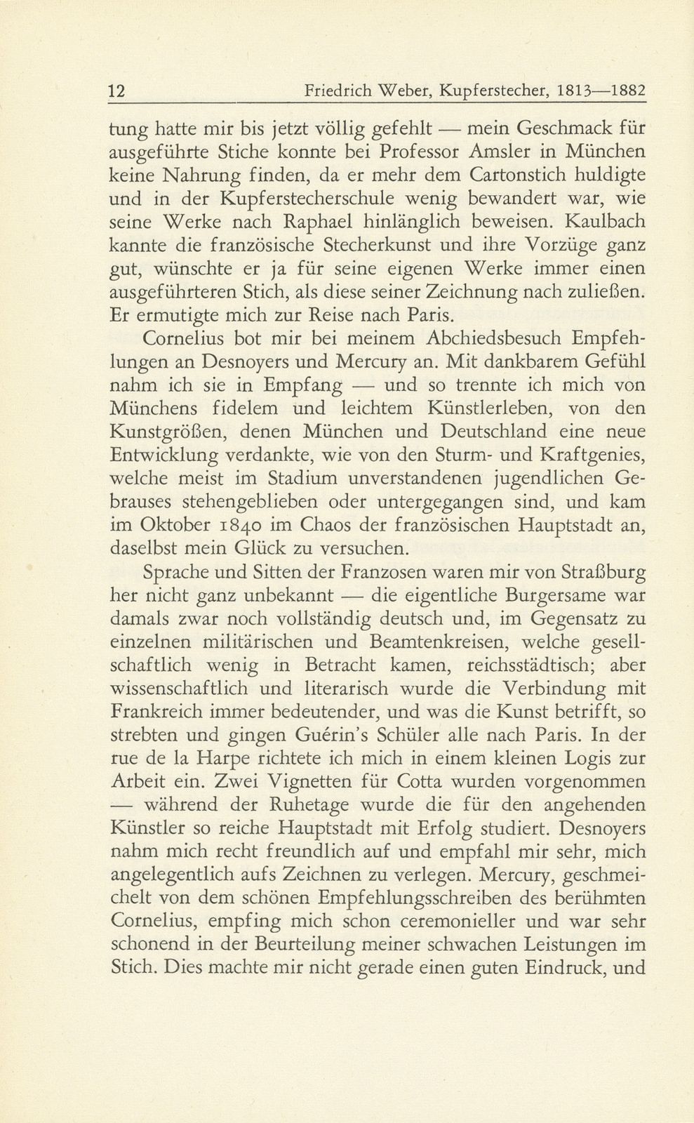 Friedrich Weber, Kupferstecher, 1813-1882. Sein Lebensgang – von ihm selbst erzählt – Seite 6