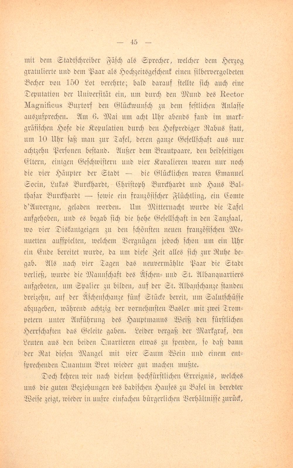 Mitteilungen aus einer Basler Chronik des beginnenden XVIII. Jahrhunderts [Sam. v. Brunn] – Seite 25